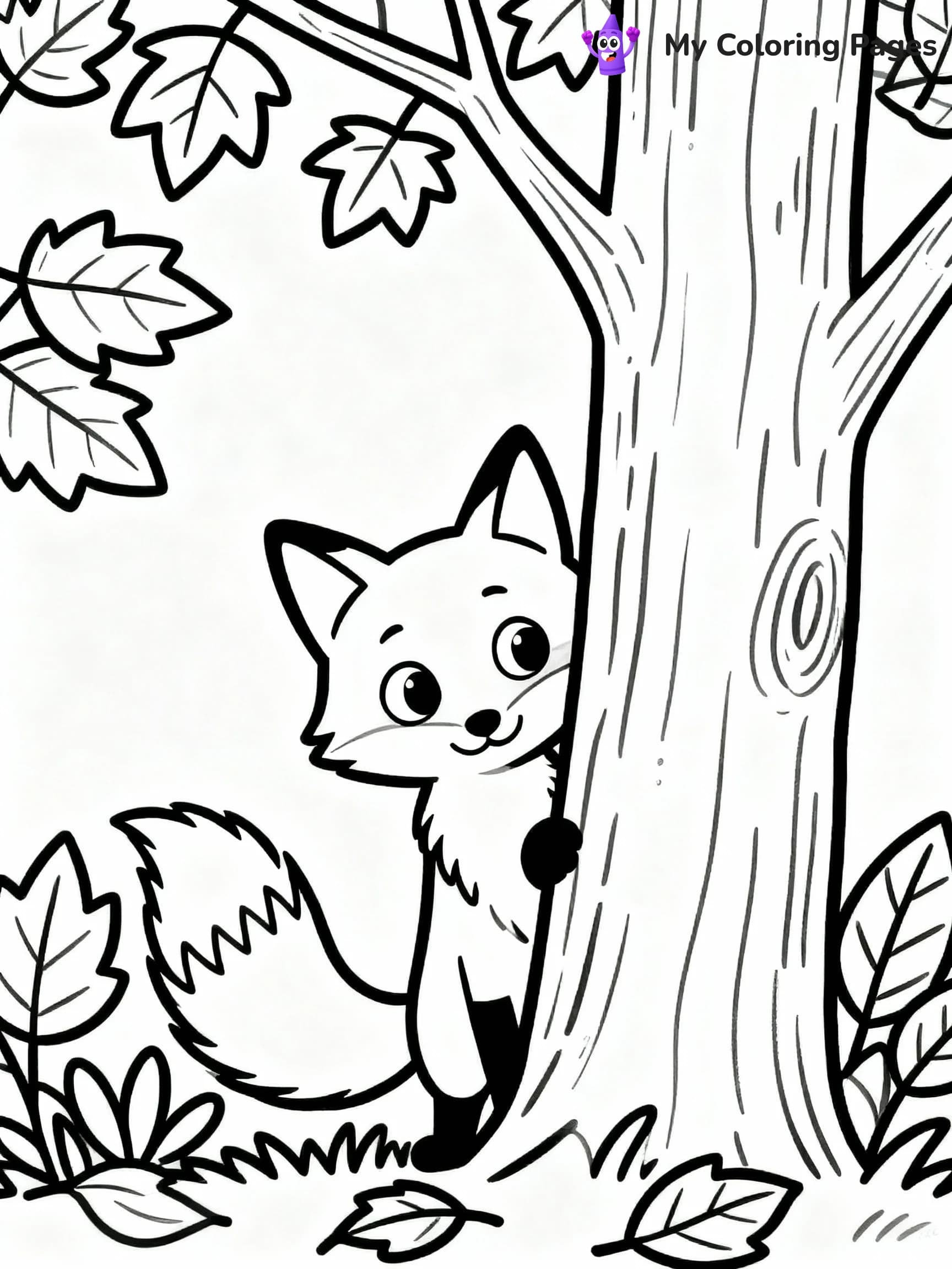 Fox Coloring Pages - 15