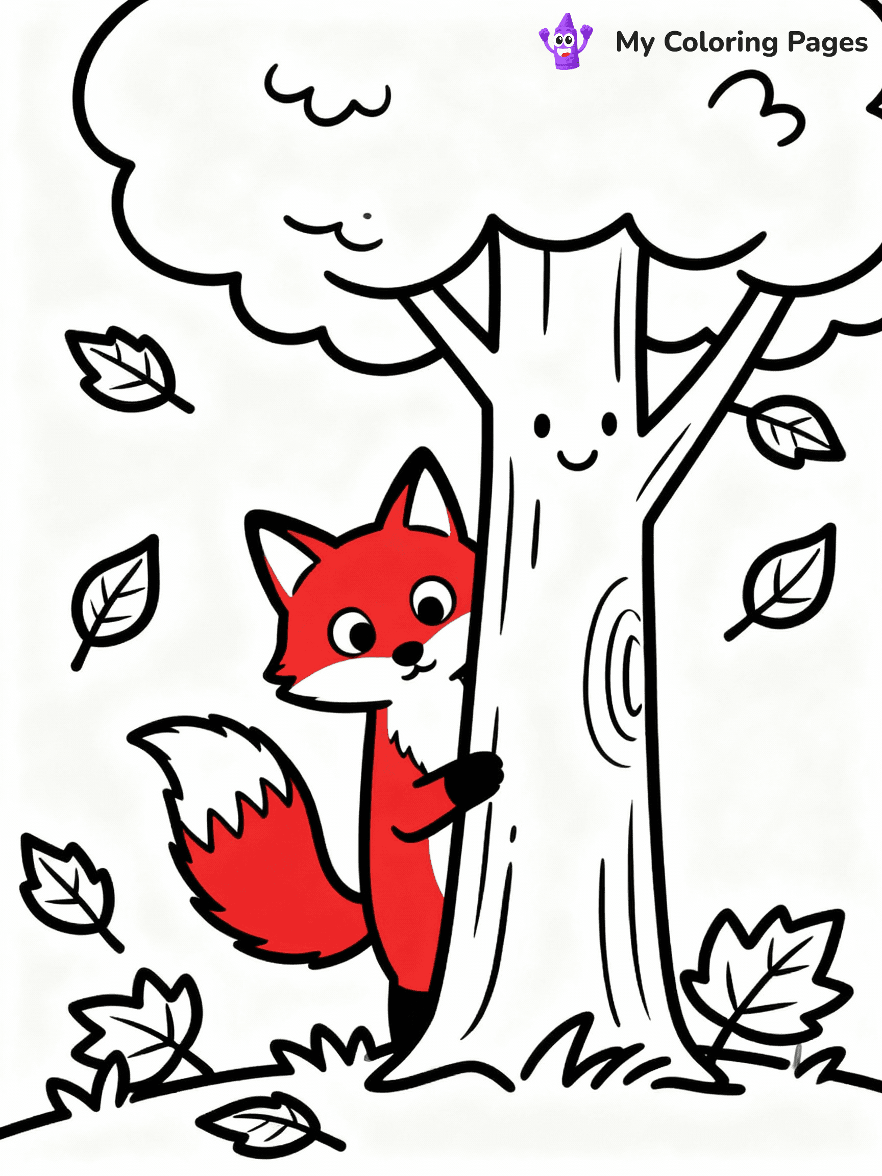 ⚠️ CRITICAL REQUIREMENT - ABSOLUTE BLACK AND WHITE ONLY ⚠️
This MUST be a BLACK AND WHITE line drawing ONLY. NO COLORS whatsoever.
- ONLY pure black lines (#000000) on pure white background (#FFFFFF)
- ABSOLUTELY NO colors, NO shading, NO gradients, NO grayscale
- If there are ANY colors in the output, the image is REJECTED
- This is a COLORING PAGE - meant to be COLORED IN by children
- The output must be UNCOLORED line art ready for coloring
⚠️ SUBJECT TO DRAW: Red fox peeking from behind a tree, bushy tail visible, eyes wide, surrounded by autumn leaves
(REMEMBER: Output must be BLACK AND WHITE line art only, NOT colored!)
# COLORING PAGE: BLACK OUTLINES ONLY - WHITE BACKGROUND MANDATORY
Create a **coloring book page** using EXACTLY two values: black lines, white space.
## NON-NEGOTIABLE BINARY RULES
- **ONLY #000000 (black) and #FFFFFF (white)** - NO other values exist
- **EVERY PIXEL = BLACK OR WHITE** - no gray/shading/antialiasing
- **WHITE BACKGROUND MANDATORY** - entire canvas stays white
- **ALL SHAPES HOLLOW** - everything is empty outlines waiting to be colored
- **FORBIDDEN:** fills, shading, gradients, patterns, textures, colors
- **NO SOLID REGIONS** - if it's not a thin line, it's wrong
## Universal Line Standards
- Black outlines ONLY - thin, uniform weight
- Every shape completely empty inside
- Closed contours suitable for coloring
- Simple flat illustration - zero depth/3D/realism
- **Style:** Whimsical Doodle Art Alley - rounded, friendly outlines (unless specified)
## Everything = Outline Only
- Characters/animals: hollow shapes
- Objects/clothing: empty contours
- Backgrounds/scenery: line work only
- Natural elements: outlined forms
- Dark/night areas: don't exist (use outlined symbols)
- Textures/patterns: convert to simple lines
## The Test
Can a child color EVERY white space with crayons? If any area is pre-filled/shaded/gray or colored in, it FAILS. Every shape must be waiting to receive color.
**FINAL OUTPUT**: Binary coloring page. Black lines define shapes. White spaces ready for coloring. Nothing else exists. No exceptions. Print-ready.
⚠️ FINAL REMINDER: Draw the subject "Red fox peeking from behind a tree, bushy tail visible, eyes wide, surrounded by autumn leaves" as BLACK AND WHITE line art. Zero colors in output.