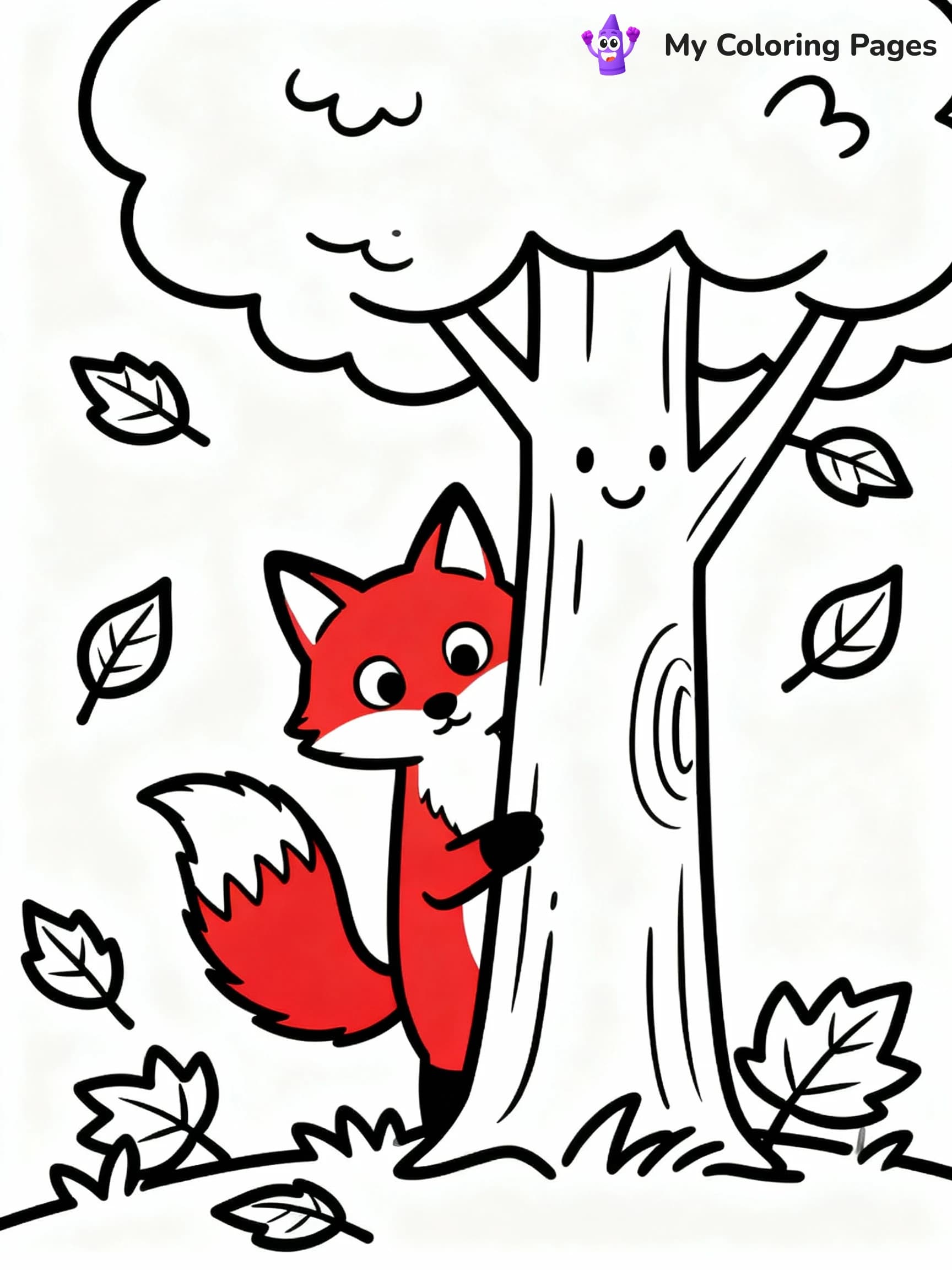 Fox Coloring Pages - 11