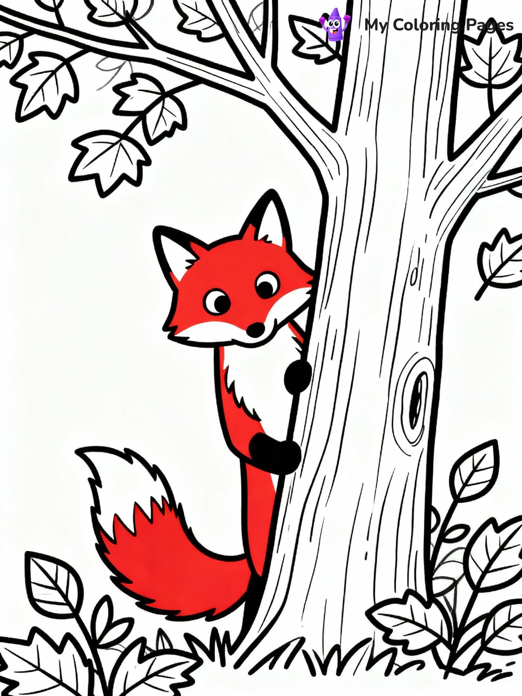 Fox Coloring Pages - 10