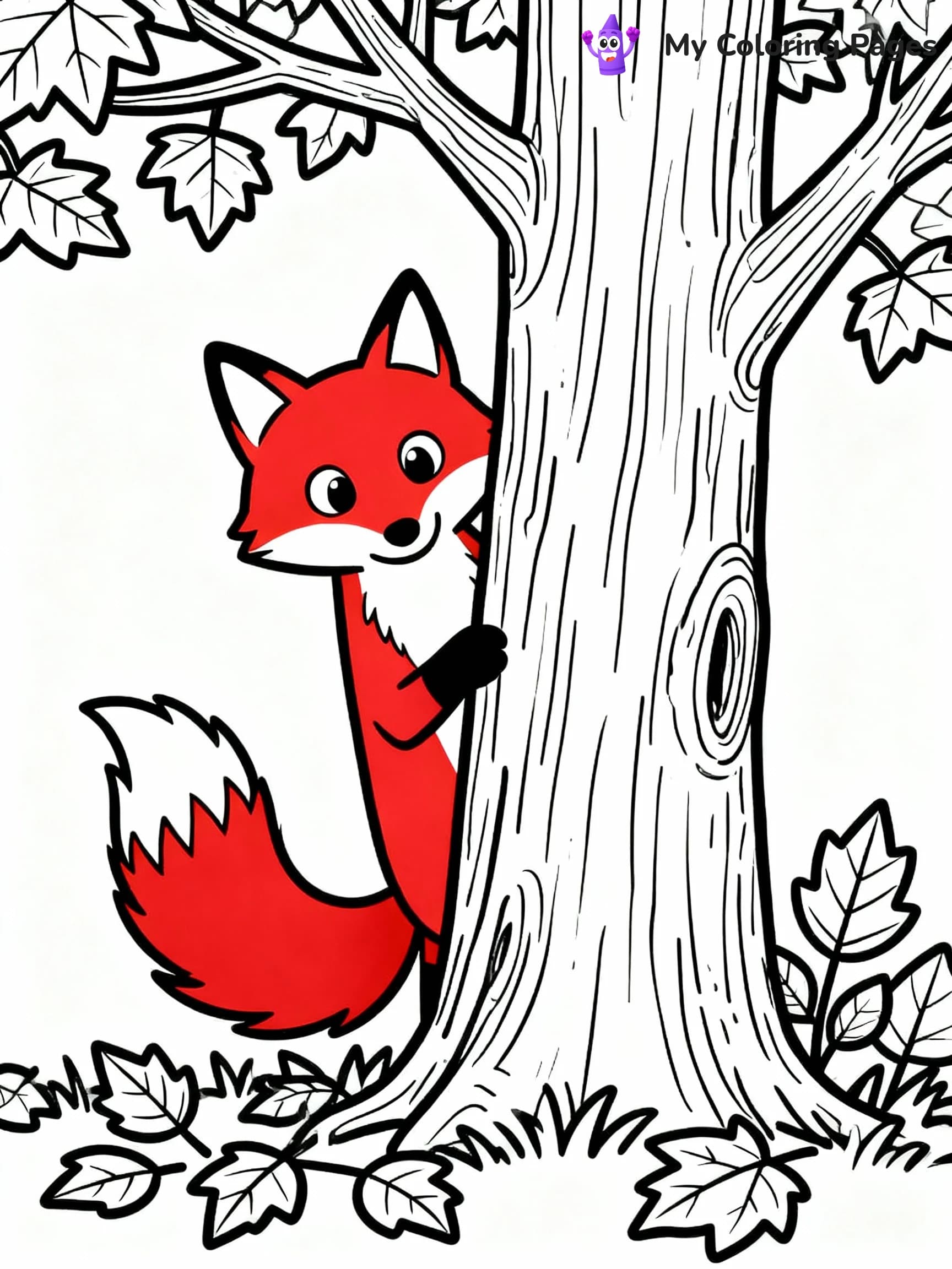 Fox Coloring Pages - 9
