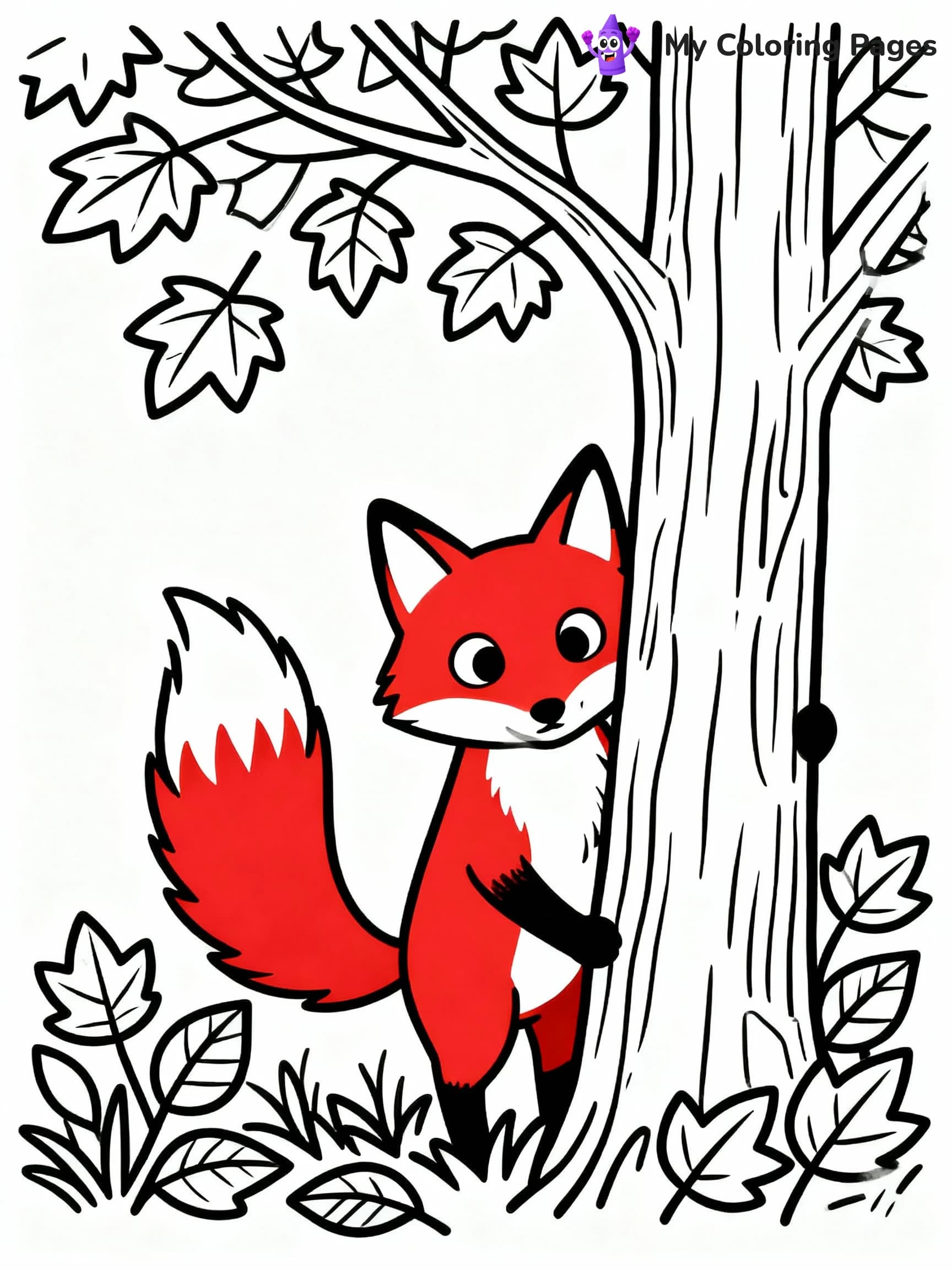 Fox Coloring Pages - 8