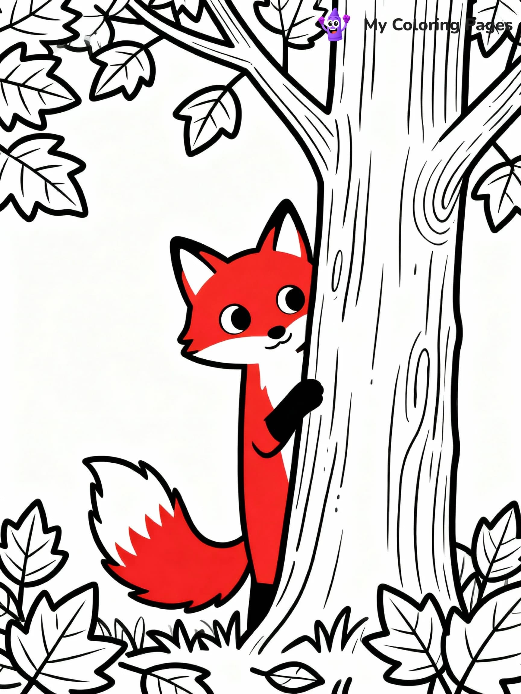 Fox Coloring Pages - 7