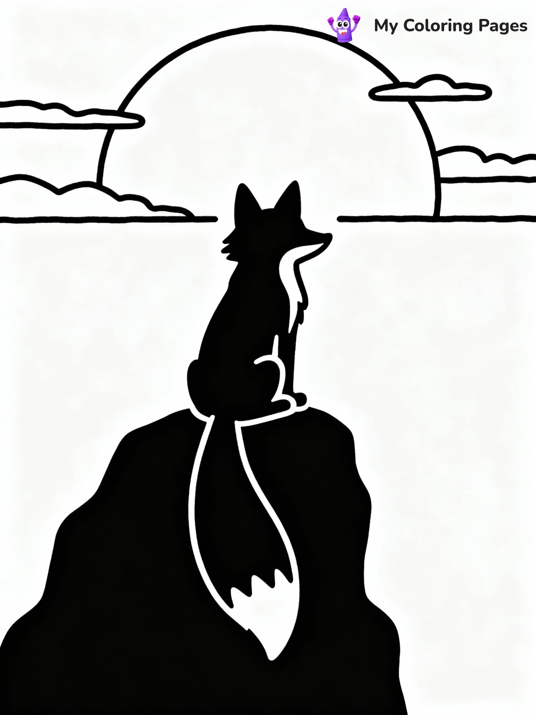 Fox Coloring Pages - 4