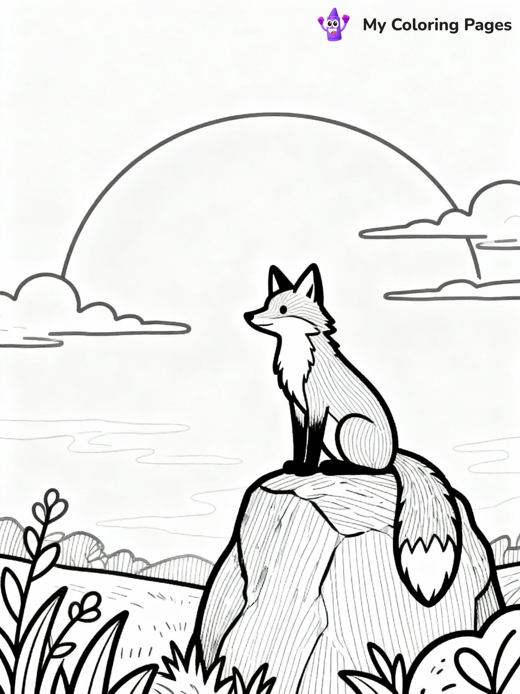 Fox Coloring Pages - 3