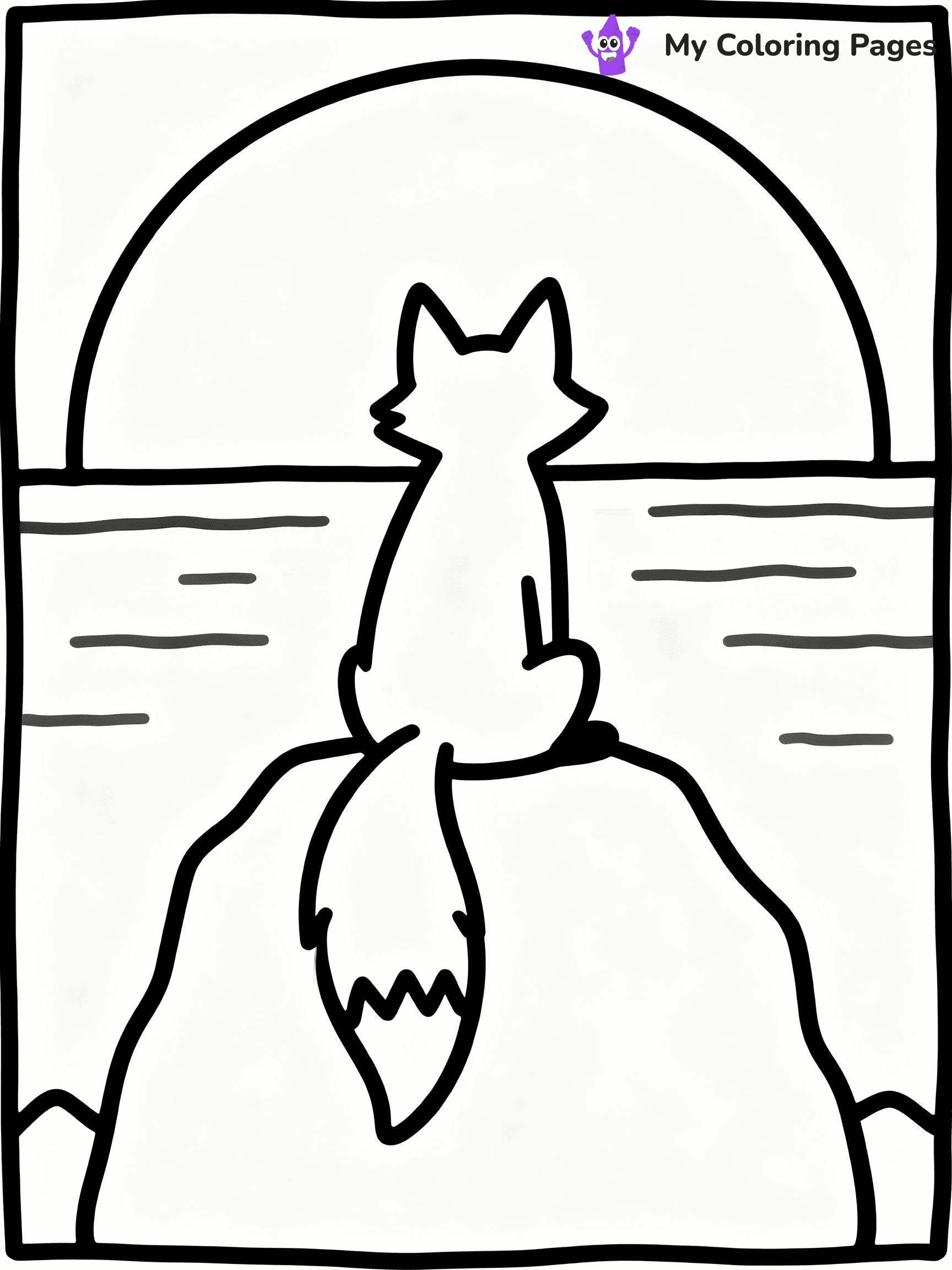 ⚠️ CRITICAL REQUIREMENT - ABSOLUTE BLACK AND WHITE ONLY ⚠️
This MUST be a BLACK AND WHITE line drawing ONLY. NO COLORS whatsoever.
- ONLY pure black lines (#000000) on pure white background (#FFFFFF)
- ABSOLUTELY NO colors, NO shading, NO gradients, NO grayscale
- If there are ANY colors in the output, the image is REJECTED
- This is a COLORING PAGE - meant to be COLORED IN by children
- The output must be UNCOLORED line art ready for coloring
⚠️ SUBJECT TO DRAW: Fox sitting on a rock, watching a sunset, silhouette against the sky, tail hanging down
(REMEMBER: Output must be BLACK AND WHITE line art only, NOT colored!)
# COLORING PAGE: BLACK OUTLINES ONLY - WHITE BACKGROUND MANDATORY
Create a **coloring book page** using EXACTLY two values: black lines, white space.
## NON-NEGOTIABLE BINARY RULES
- **ONLY #000000 (black) and #FFFFFF (white)** - NO other values exist
- **EVERY PIXEL = BLACK OR WHITE** - no gray/shading/antialiasing
- **WHITE BACKGROUND MANDATORY** - entire canvas stays white
- **ALL SHAPES HOLLOW** - everything is empty outlines waiting to be colored
- **FORBIDDEN:** fills, shading, gradients, patterns, textures, colors
- **NO SOLID REGIONS** - if it's not a thin line, it's wrong
## Universal Line Standards
- Black outlines ONLY - thin, uniform weight
- Every shape completely empty inside
- Closed contours suitable for coloring
- Simple flat illustration - zero depth/3D/realism
- **Style:** Whimsical Doodle Art Alley - rounded, friendly outlines (unless specified)
## Everything = Outline Only
- Characters/animals: hollow shapes
- Objects/clothing: empty contours
- Backgrounds/scenery: line work only
- Natural elements: outlined forms
- Dark/night areas: don't exist (use outlined symbols)
- Textures/patterns: convert to simple lines
## The Test
Can a child color EVERY white space with crayons? If any area is pre-filled/shaded/gray or colored in, it FAILS. Every shape must be waiting to receive color.
**FINAL OUTPUT**: Binary coloring page. Black lines define shapes. White spaces ready for coloring. Nothing else exists. No exceptions. Print-ready.
⚠️ FINAL REMINDER: Draw the subject "Fox sitting on a rock, watching a sunset, silhouette against the sky, tail hanging down" as BLACK AND WHITE line art. Zero colors in output.