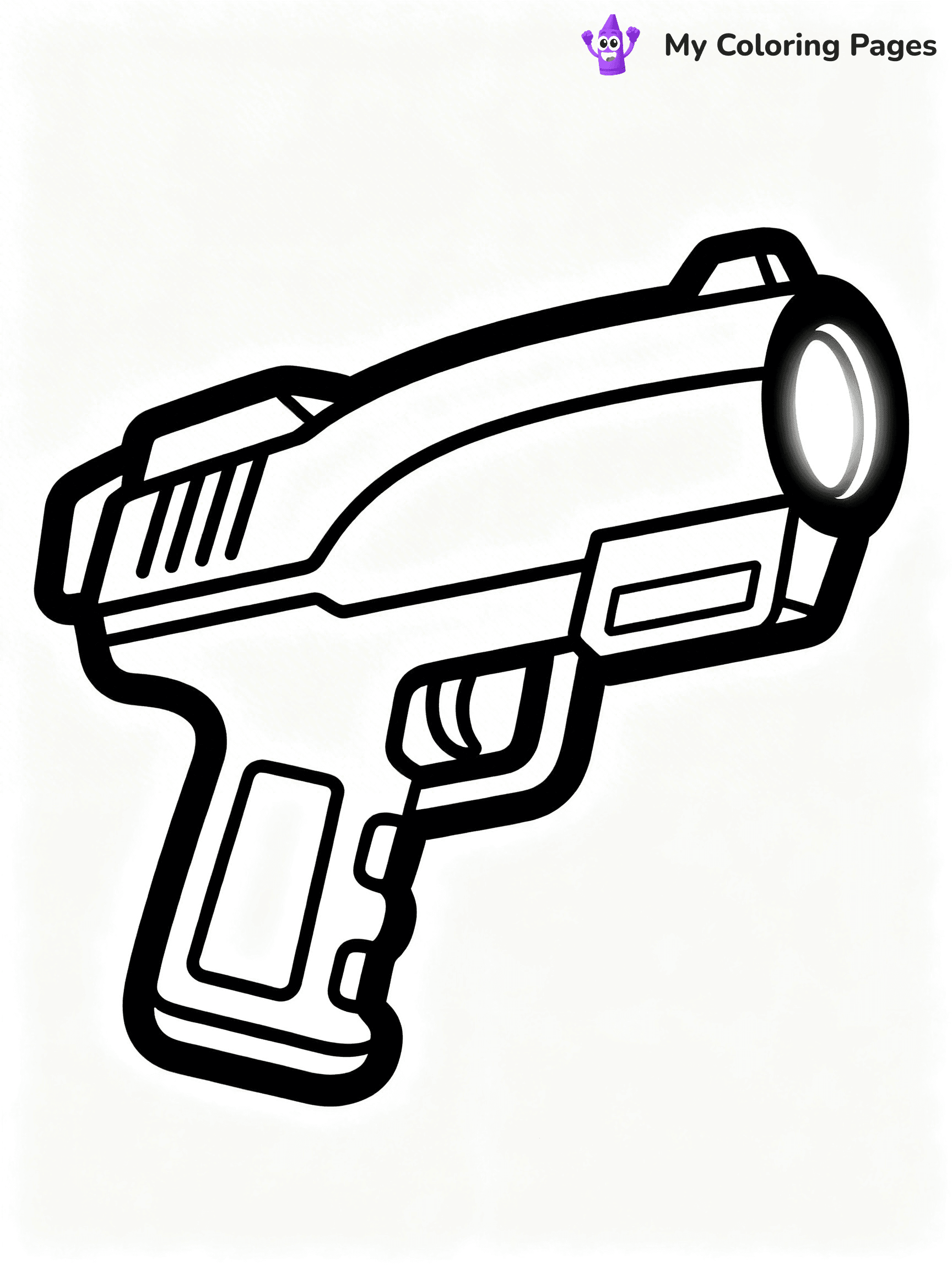 Nerf Gun Coloring Pages - 107