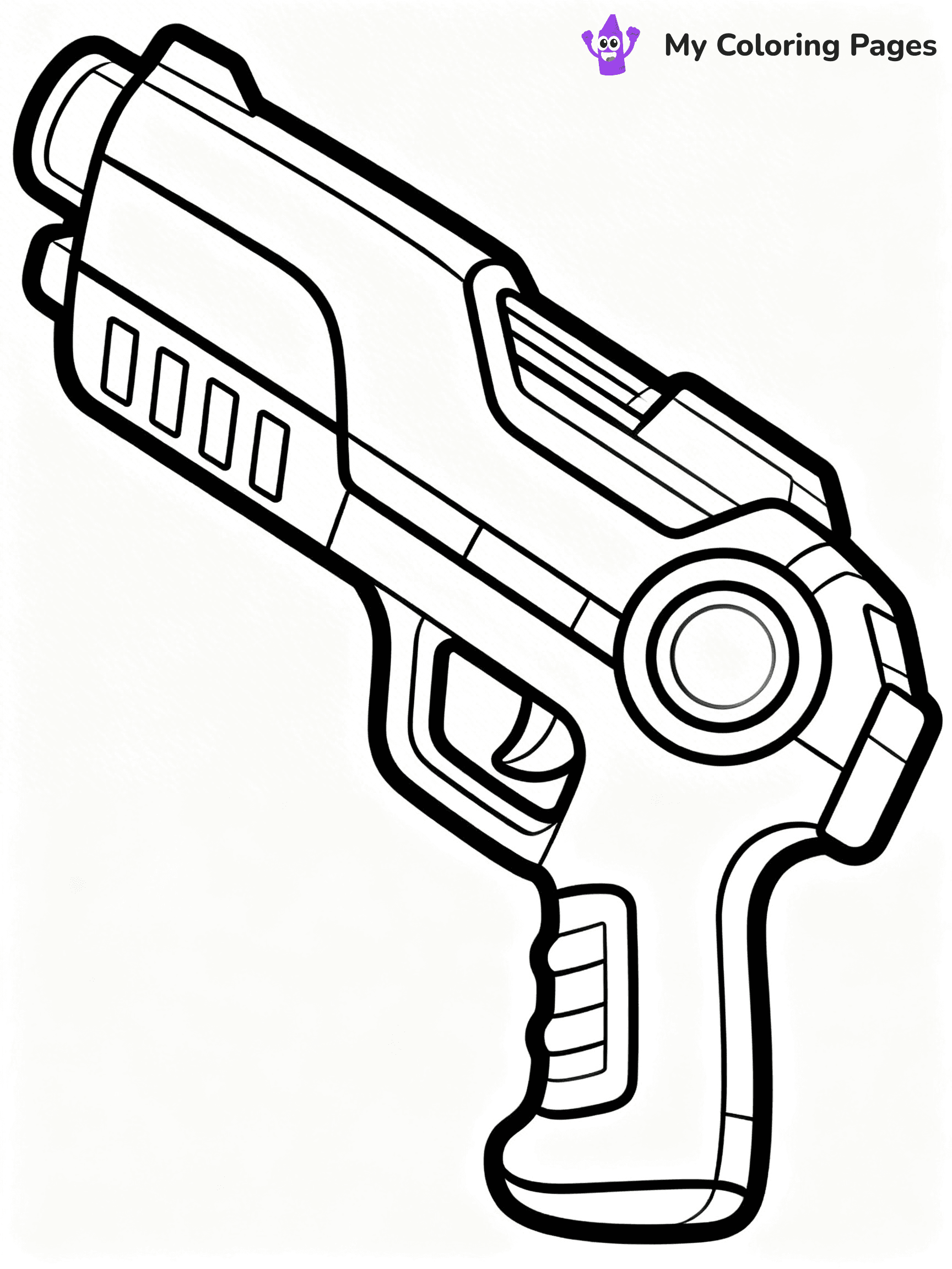 Nerf Gun Coloring Pages - 106