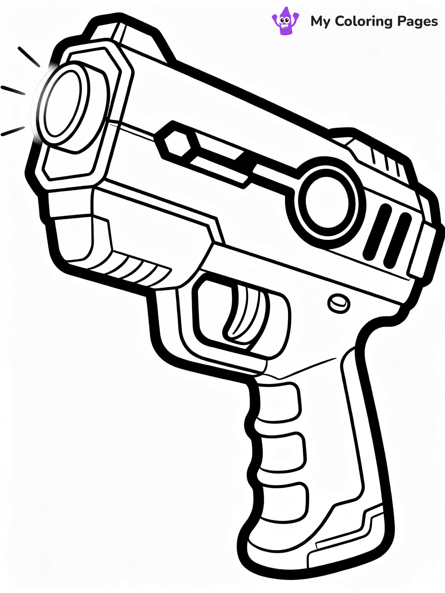 Nerf Gun Coloring Pages - 101