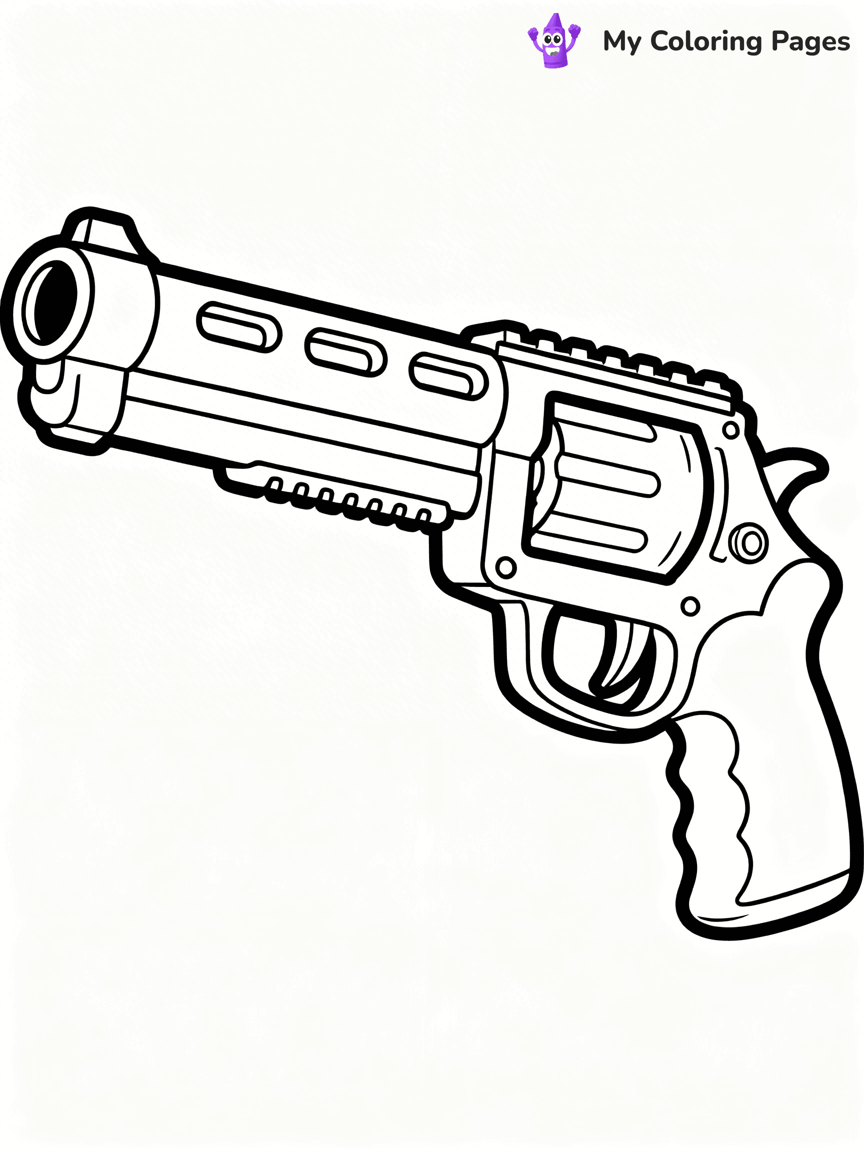Nerf Gun Coloring Pages - 93