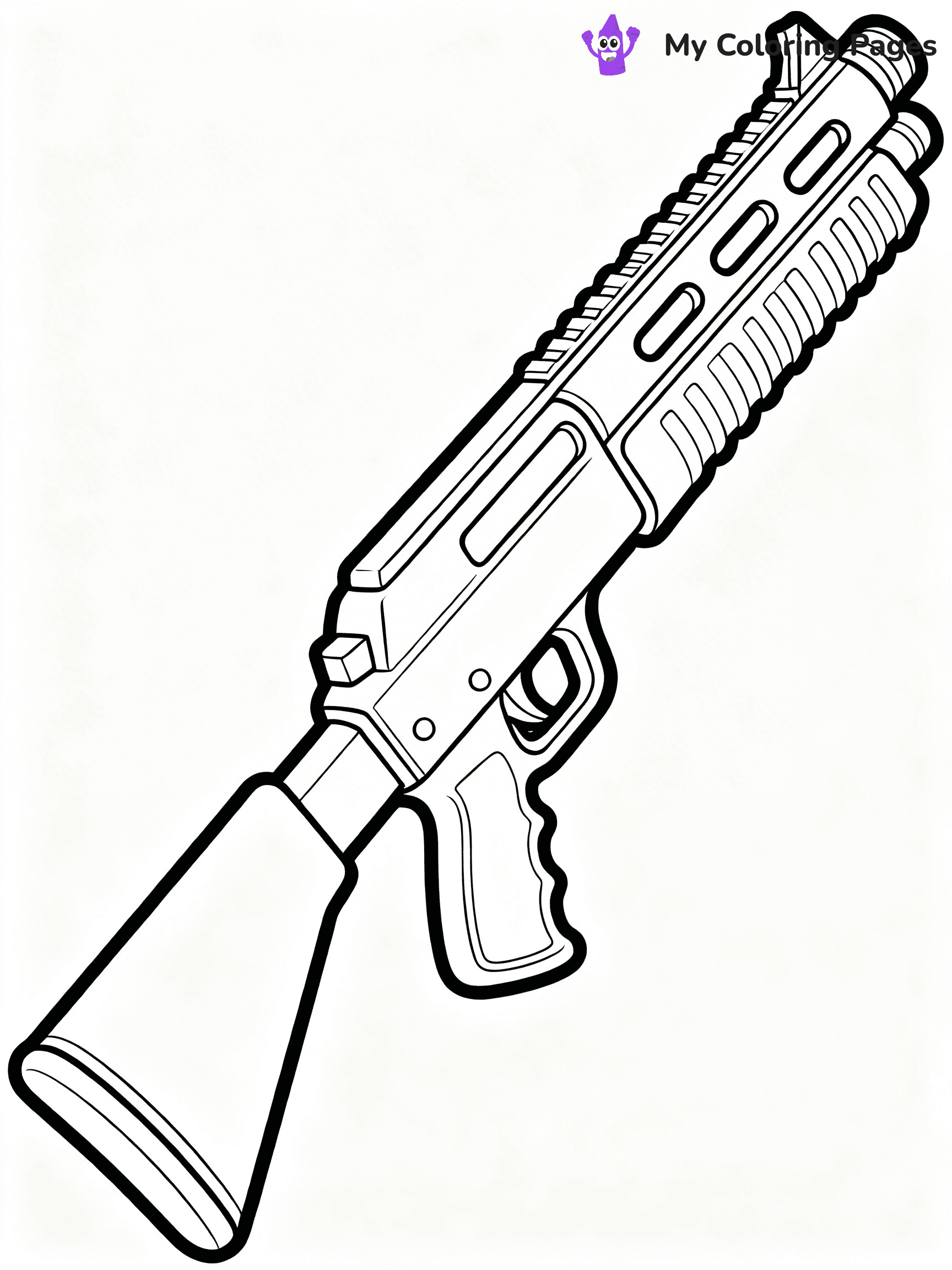 Nerf Gun Coloring Pages - 90