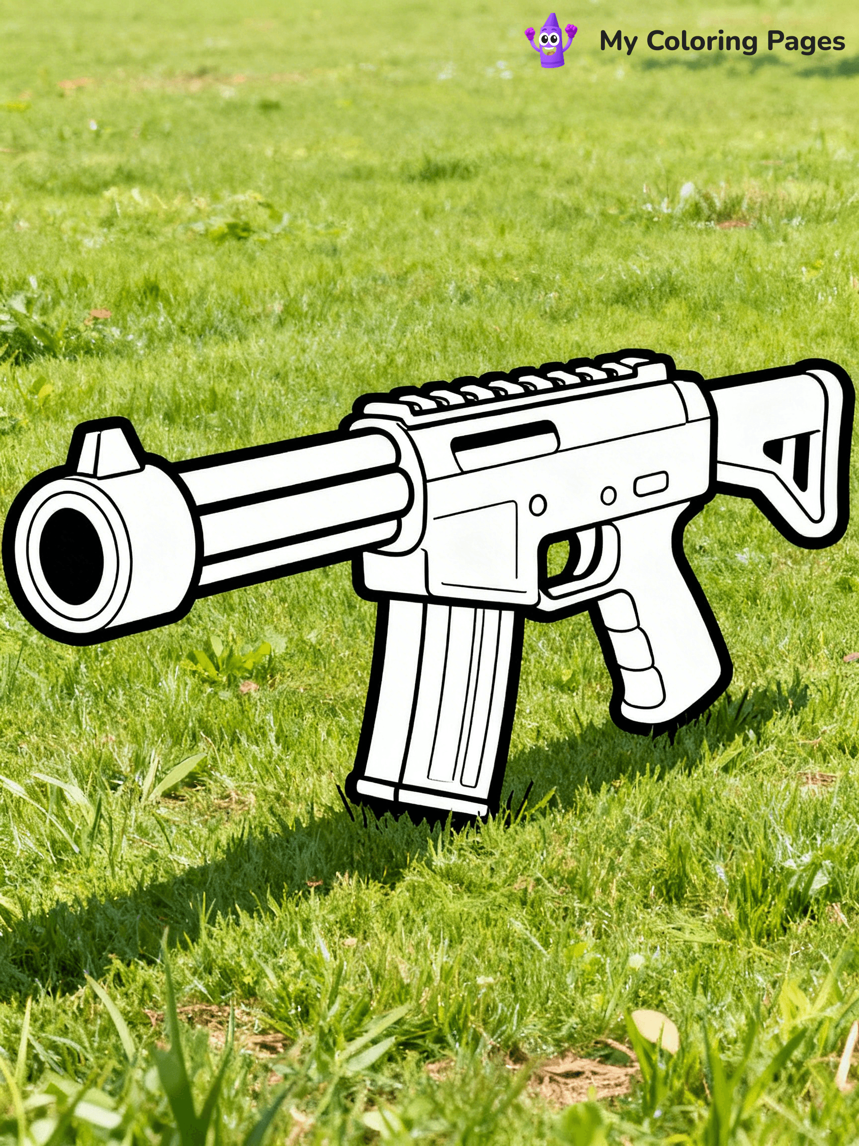 Nerf Gun Coloring Pages - 89