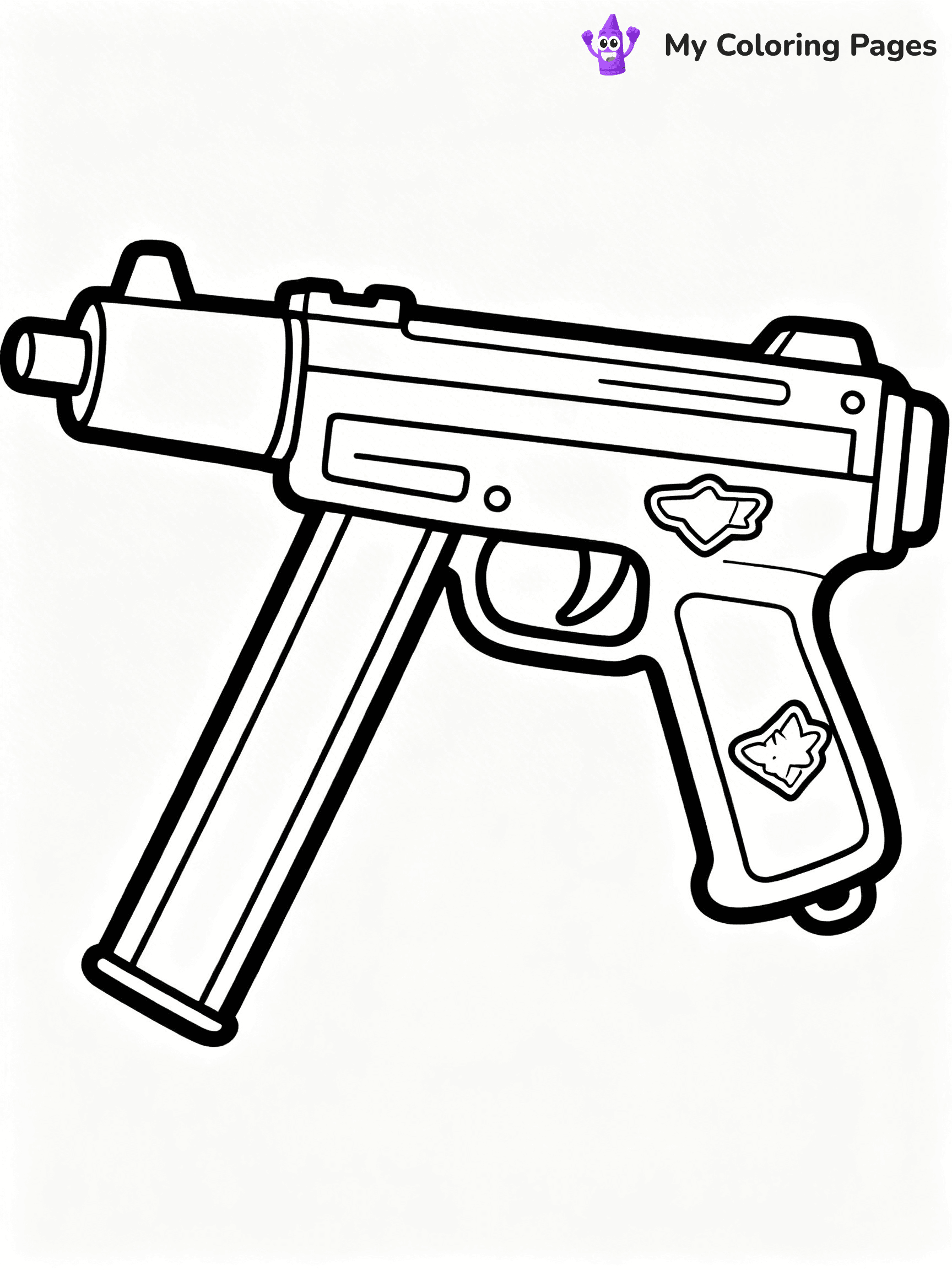 Nerf Gun Coloring Pages - 87
