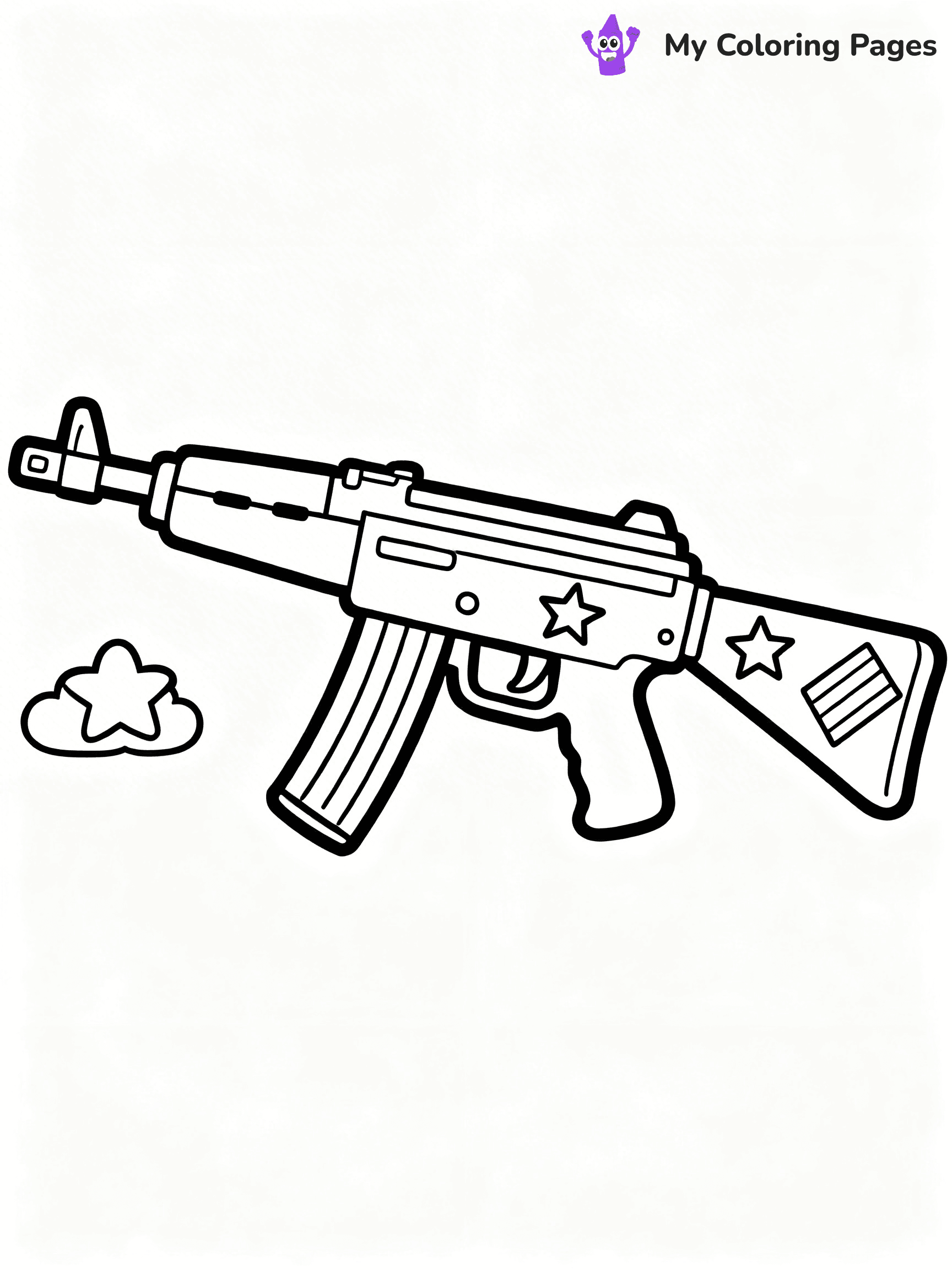 Nerf Gun Coloring Pages - 85