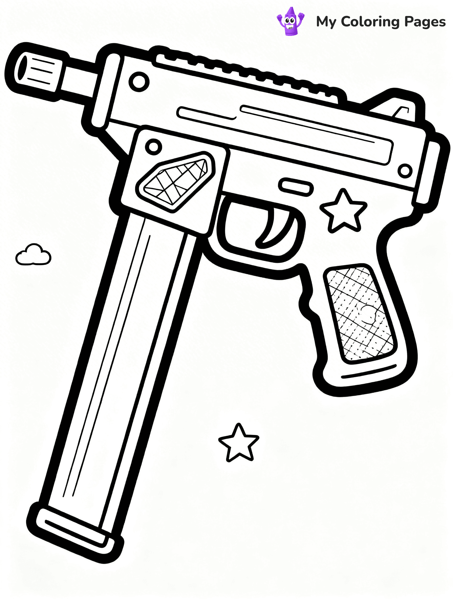 Nerf Gun Coloring Pages - 83