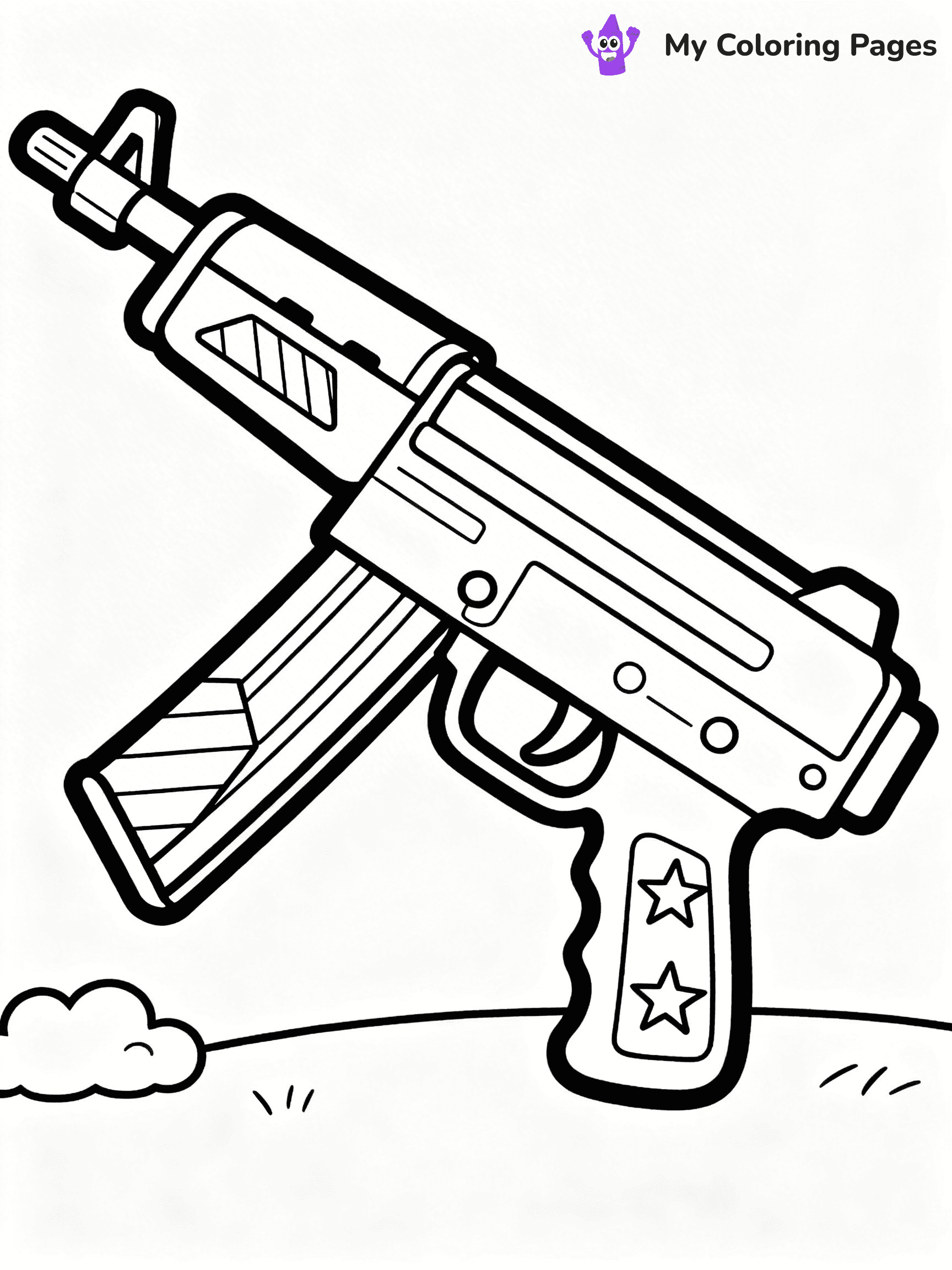 Nerf Gun Coloring Pages - 82