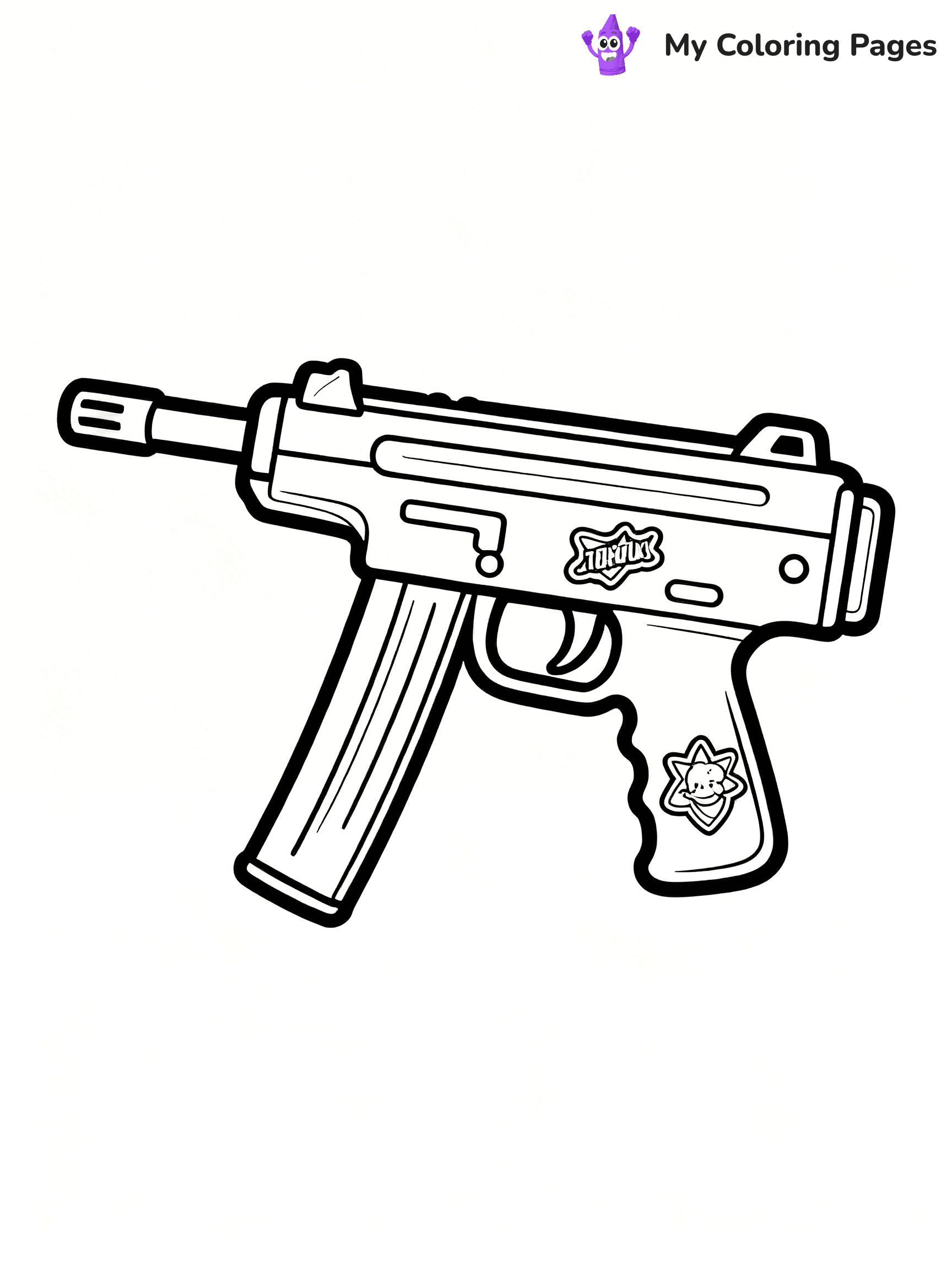 Nerf Gun Coloring Pages - 81