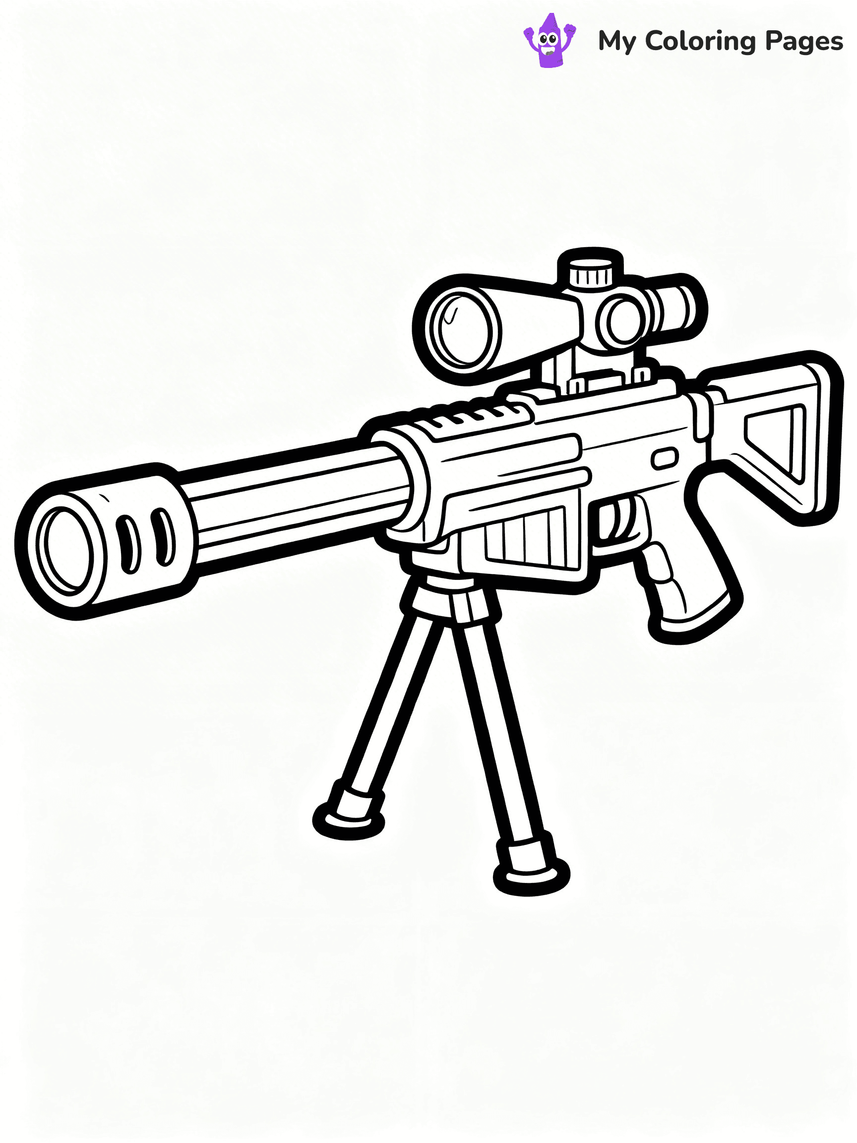 Nerf Gun Coloring Pages - 80