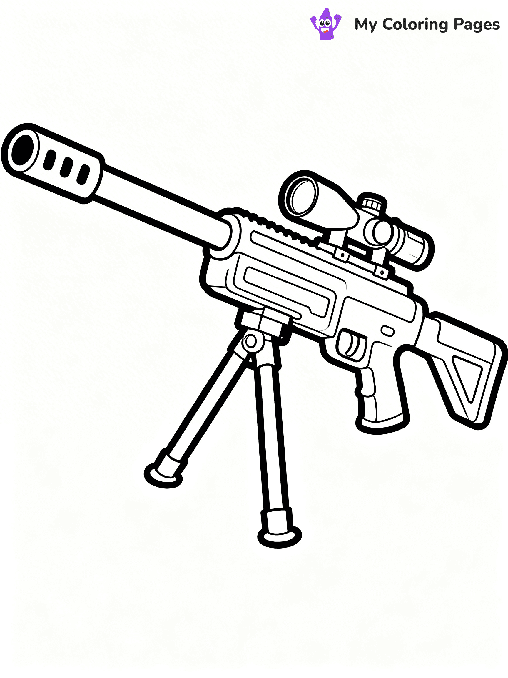 Nerf Gun Coloring Pages - 77