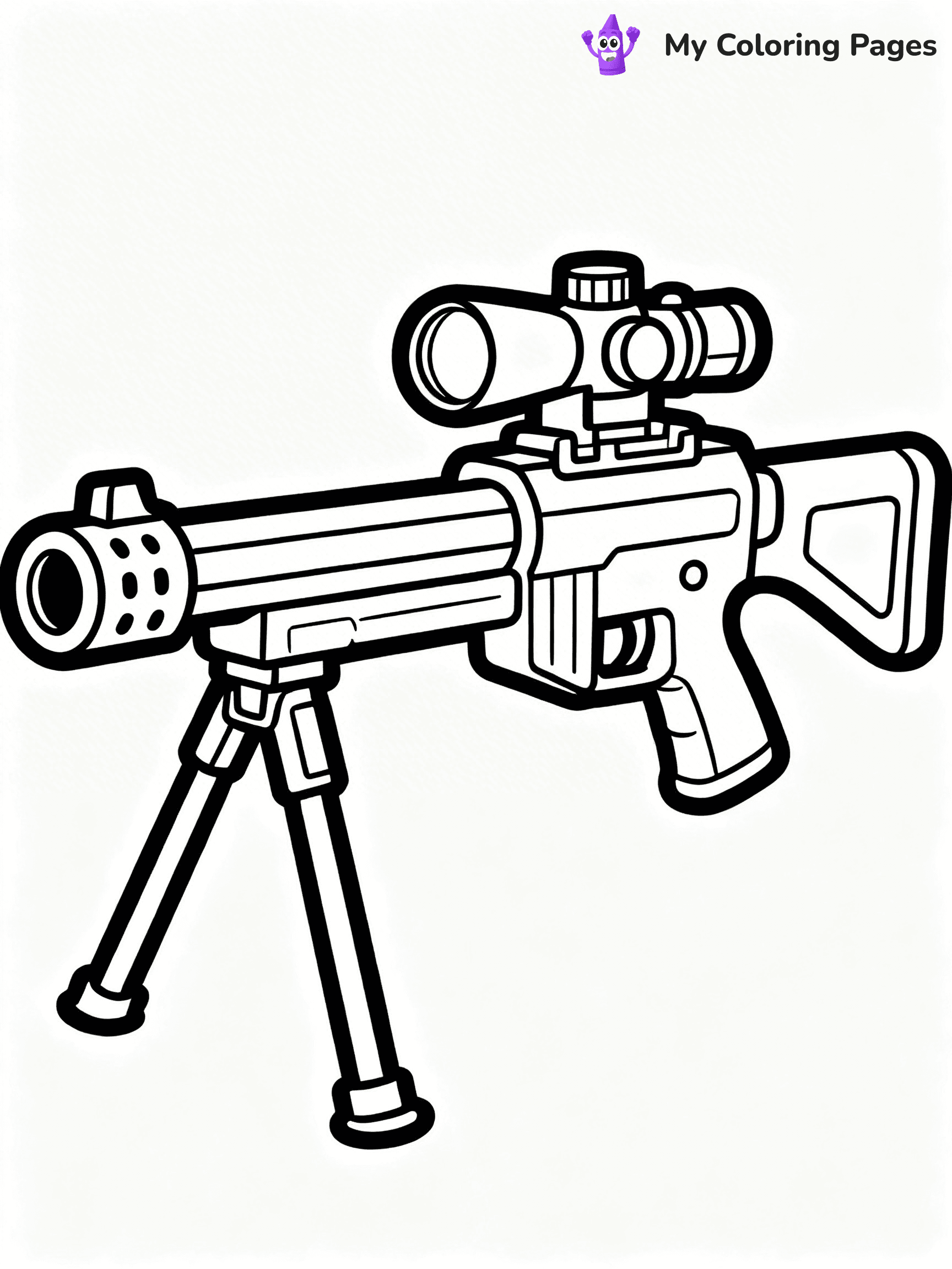 Nerf Gun Coloring Pages - 75