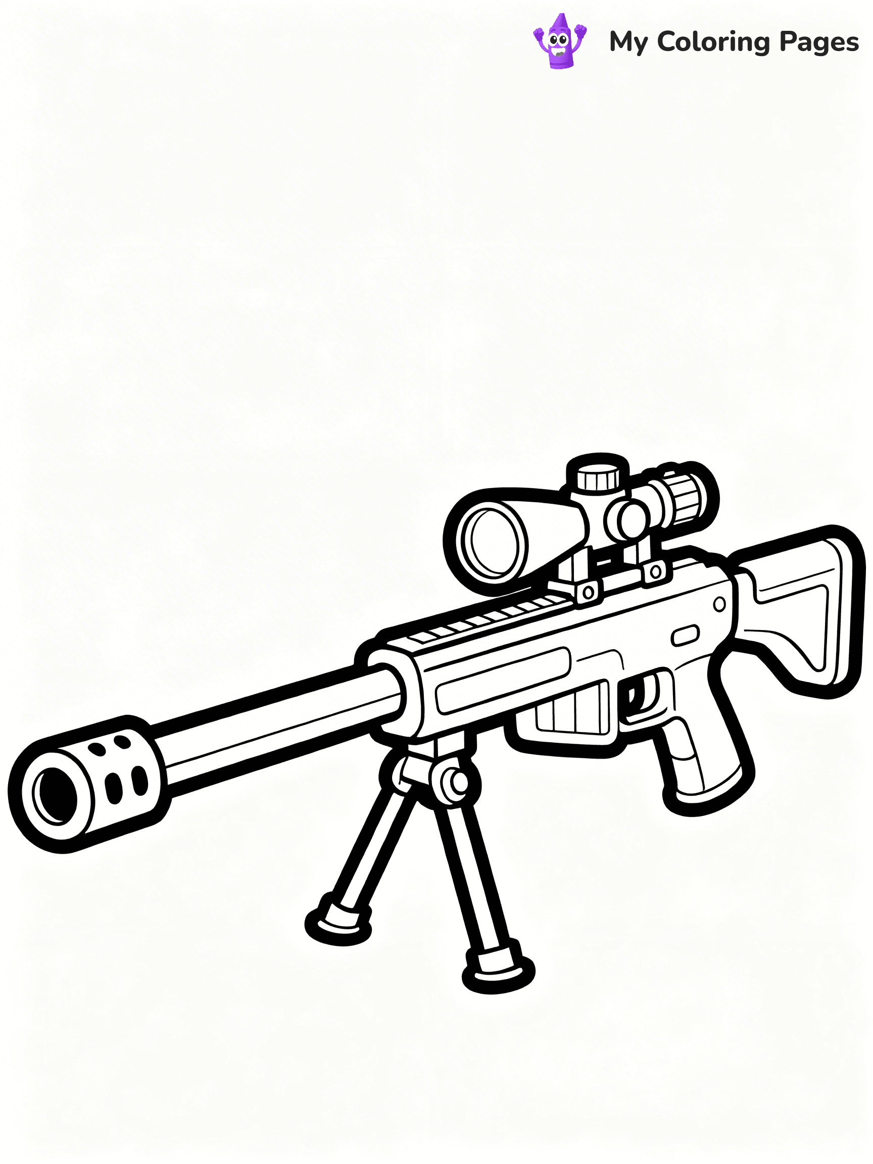 Nerf Gun Coloring Pages - 74