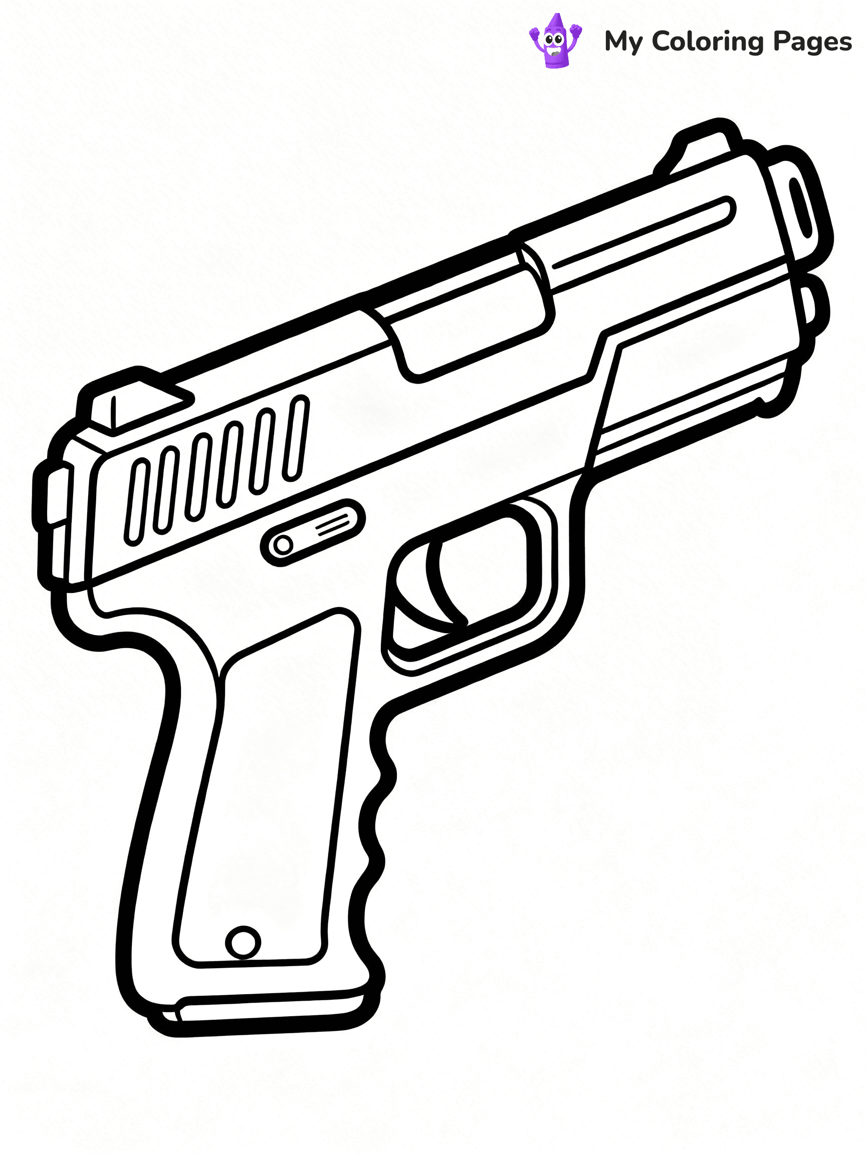 Nerf Gun Coloring Pages - 71