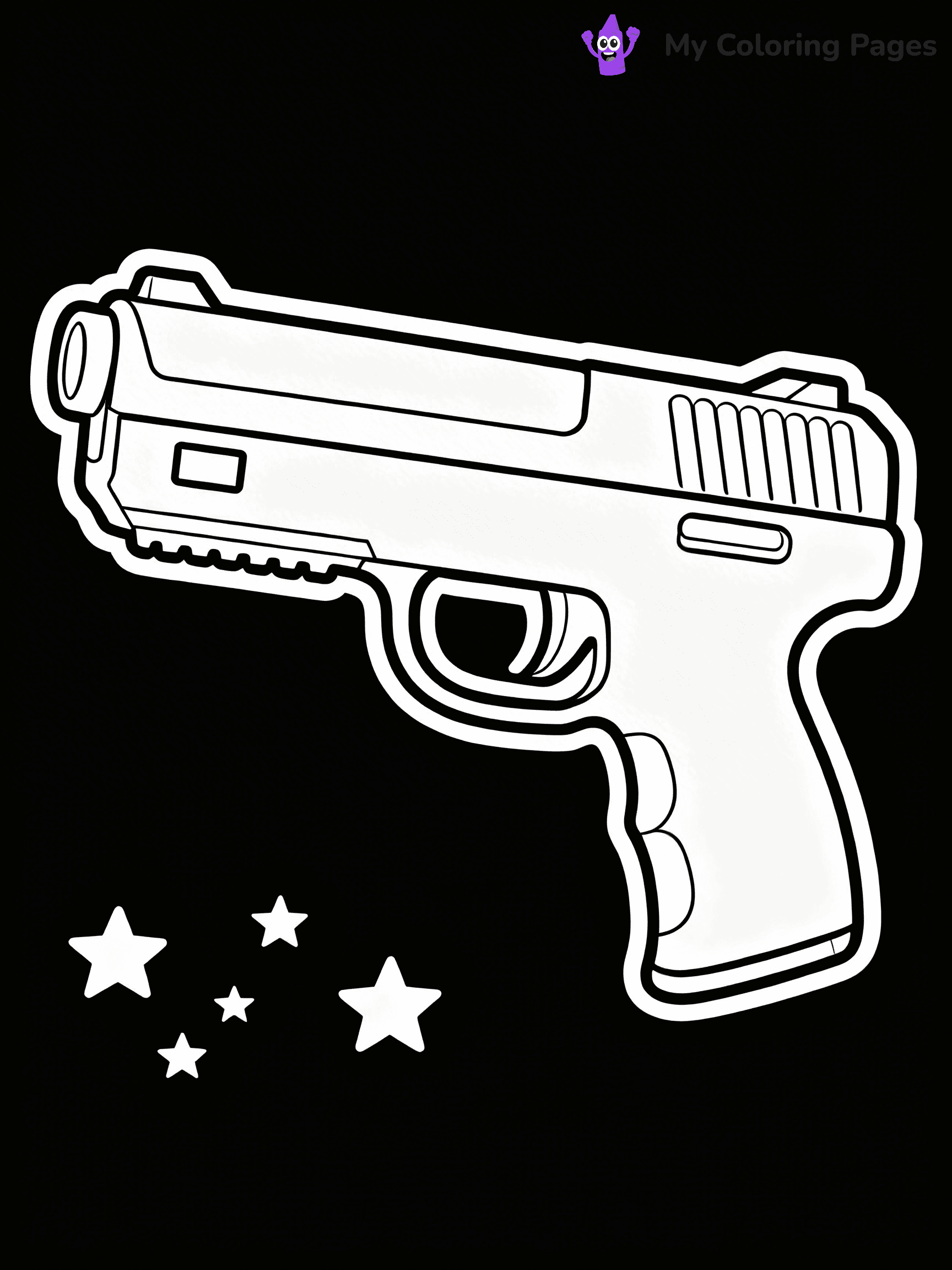 Nerf Gun Coloring Pages - 69