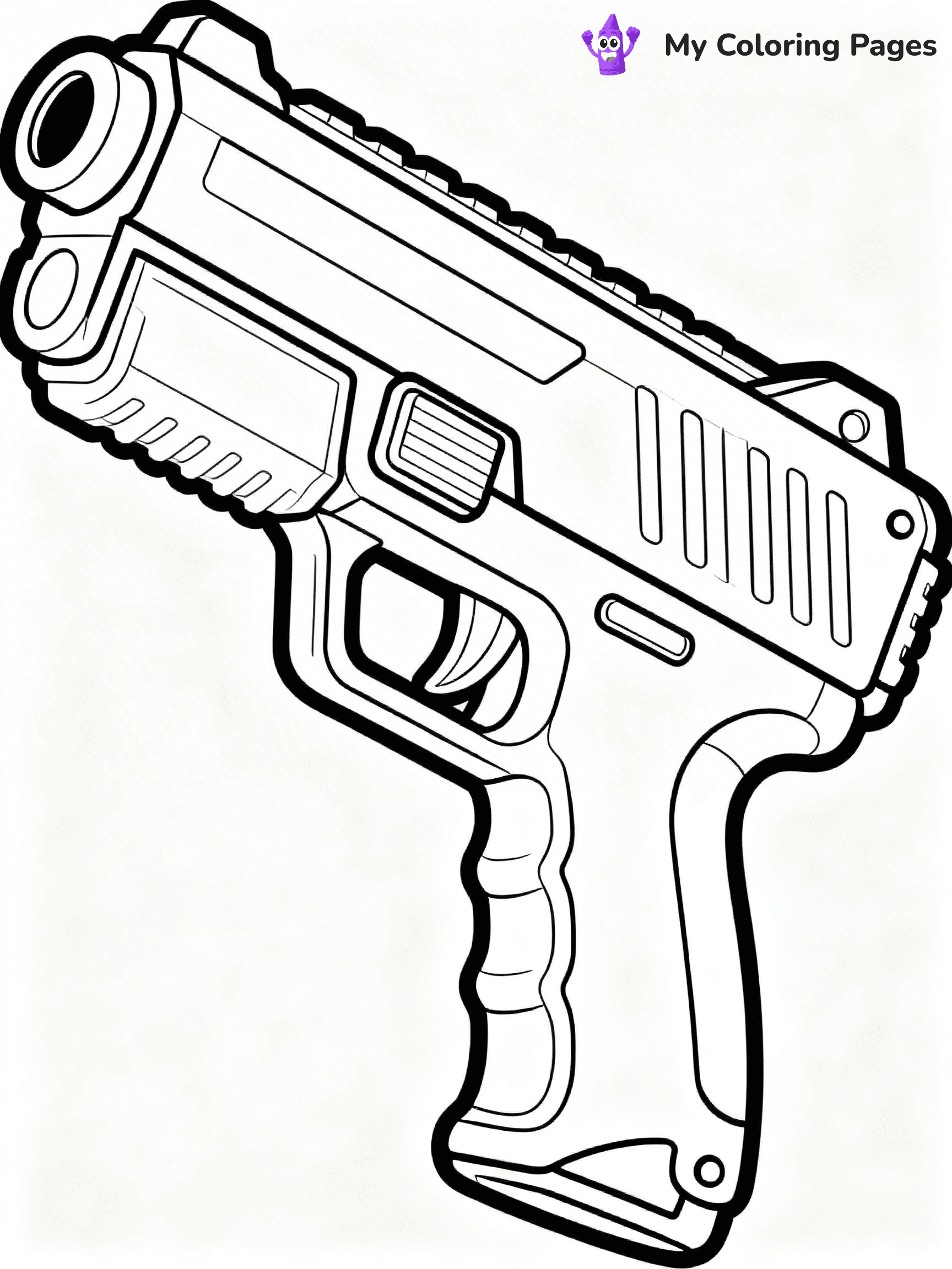 Nerf Gun Coloring Pages - 67