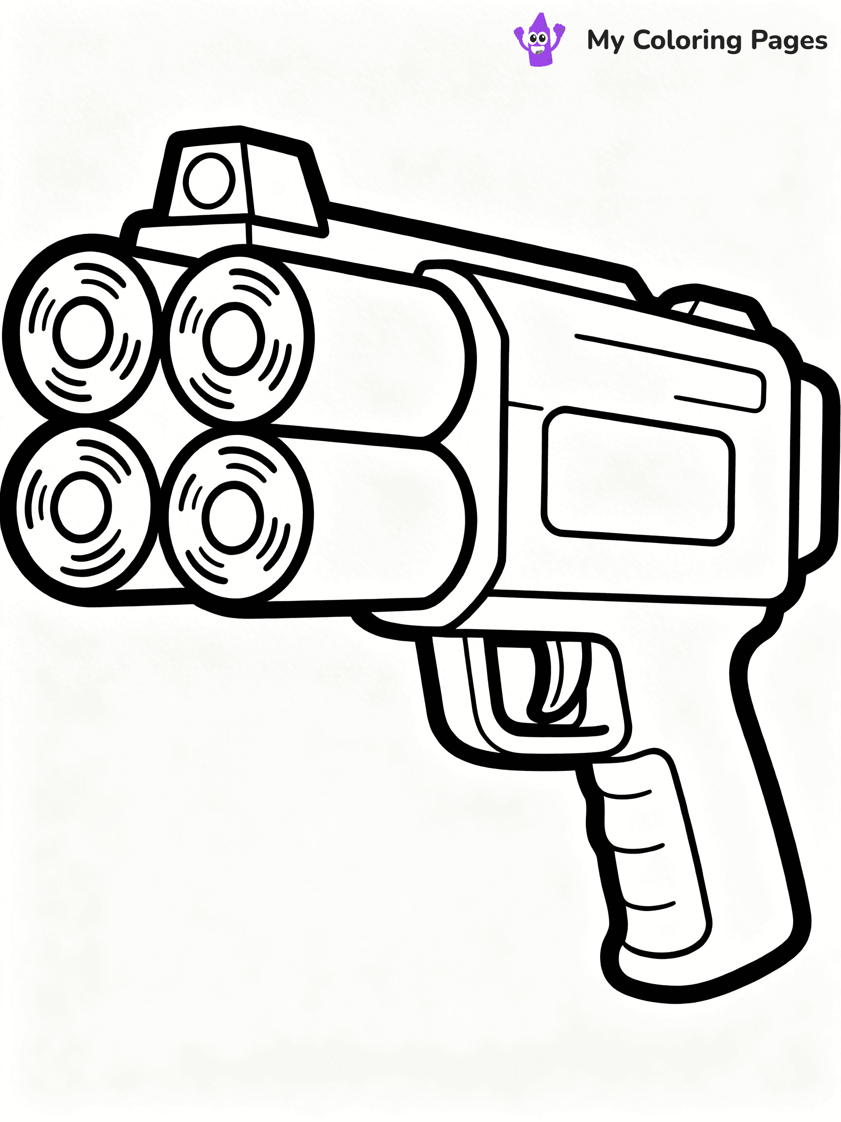 Nerf Gun Coloring Pages - 63