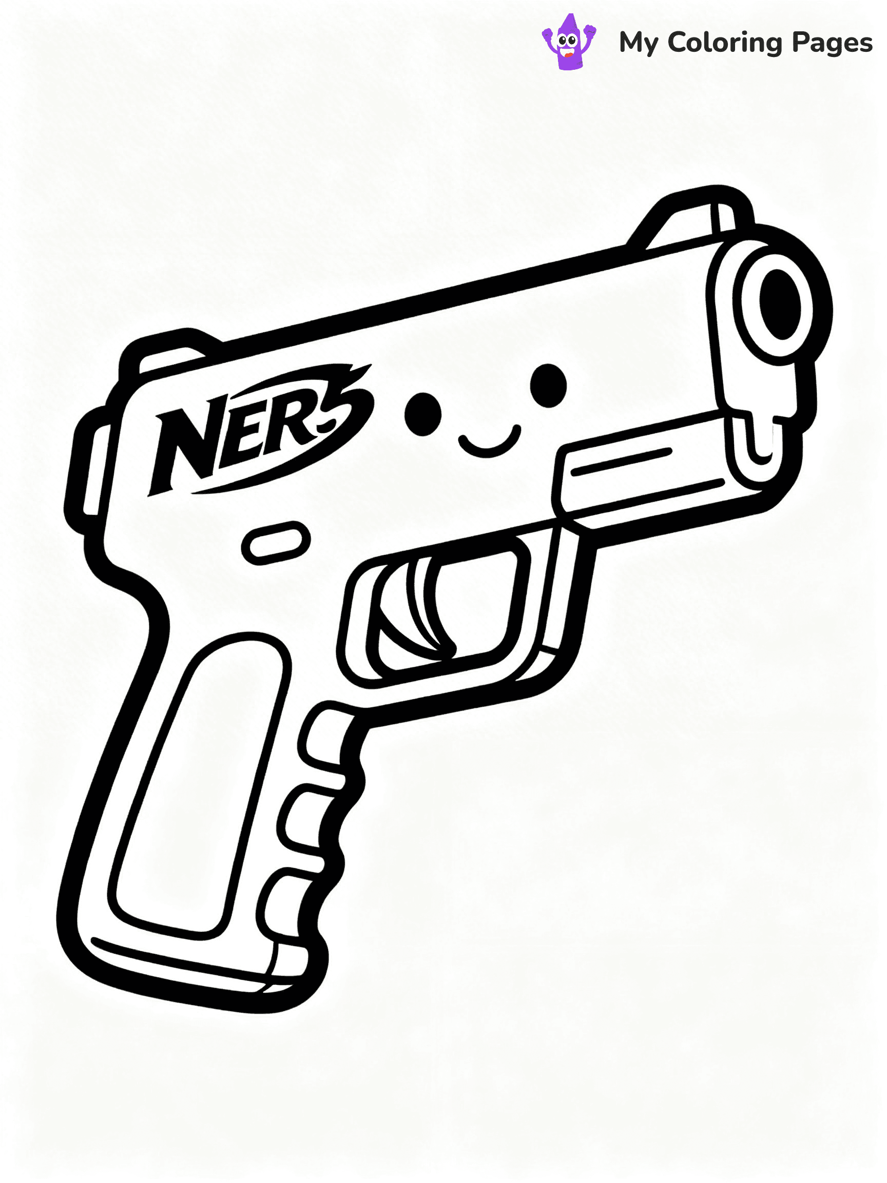Nerf Gun Coloring Pages - 59