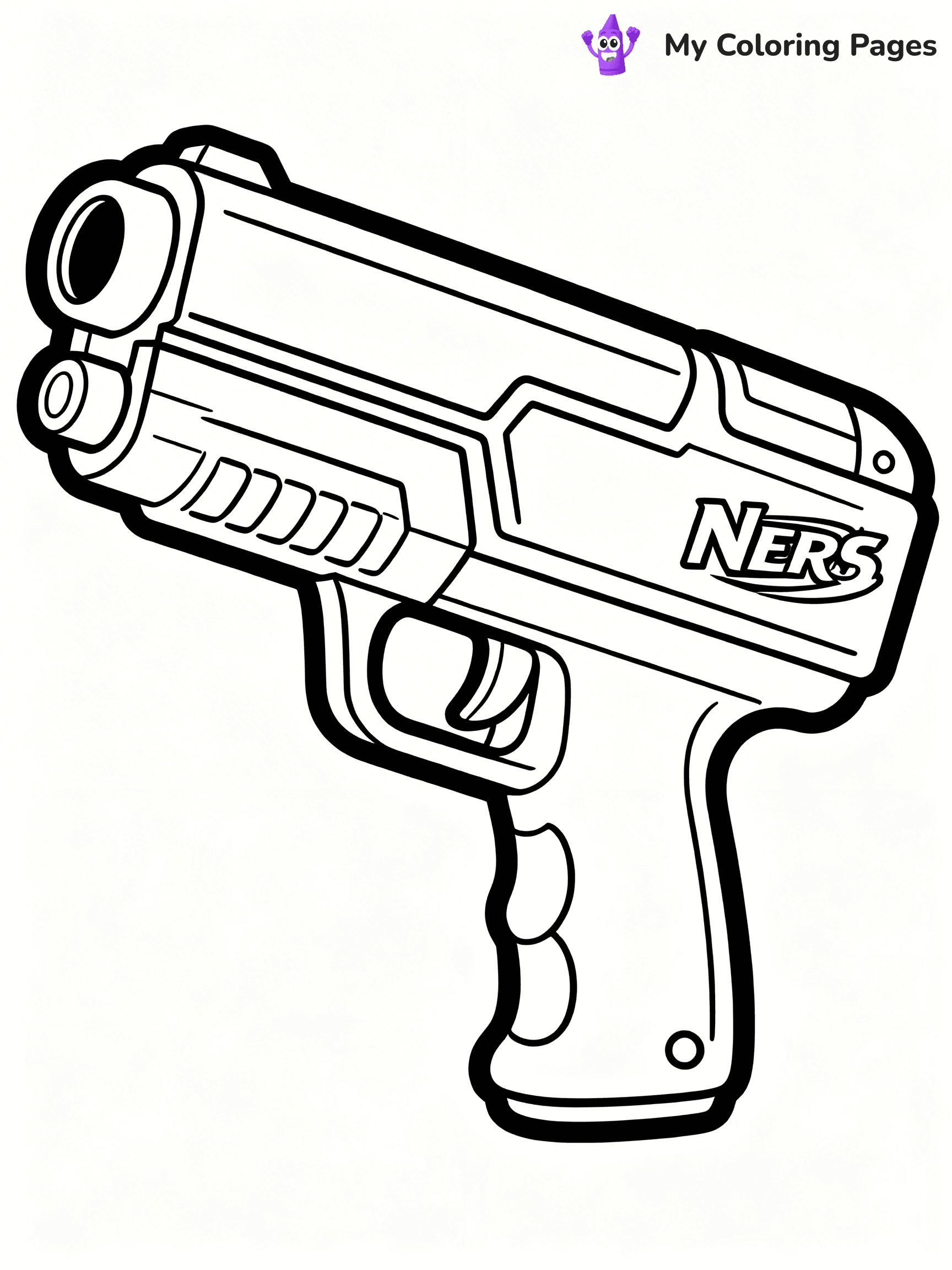 Nerf Gun Coloring Pages - 56