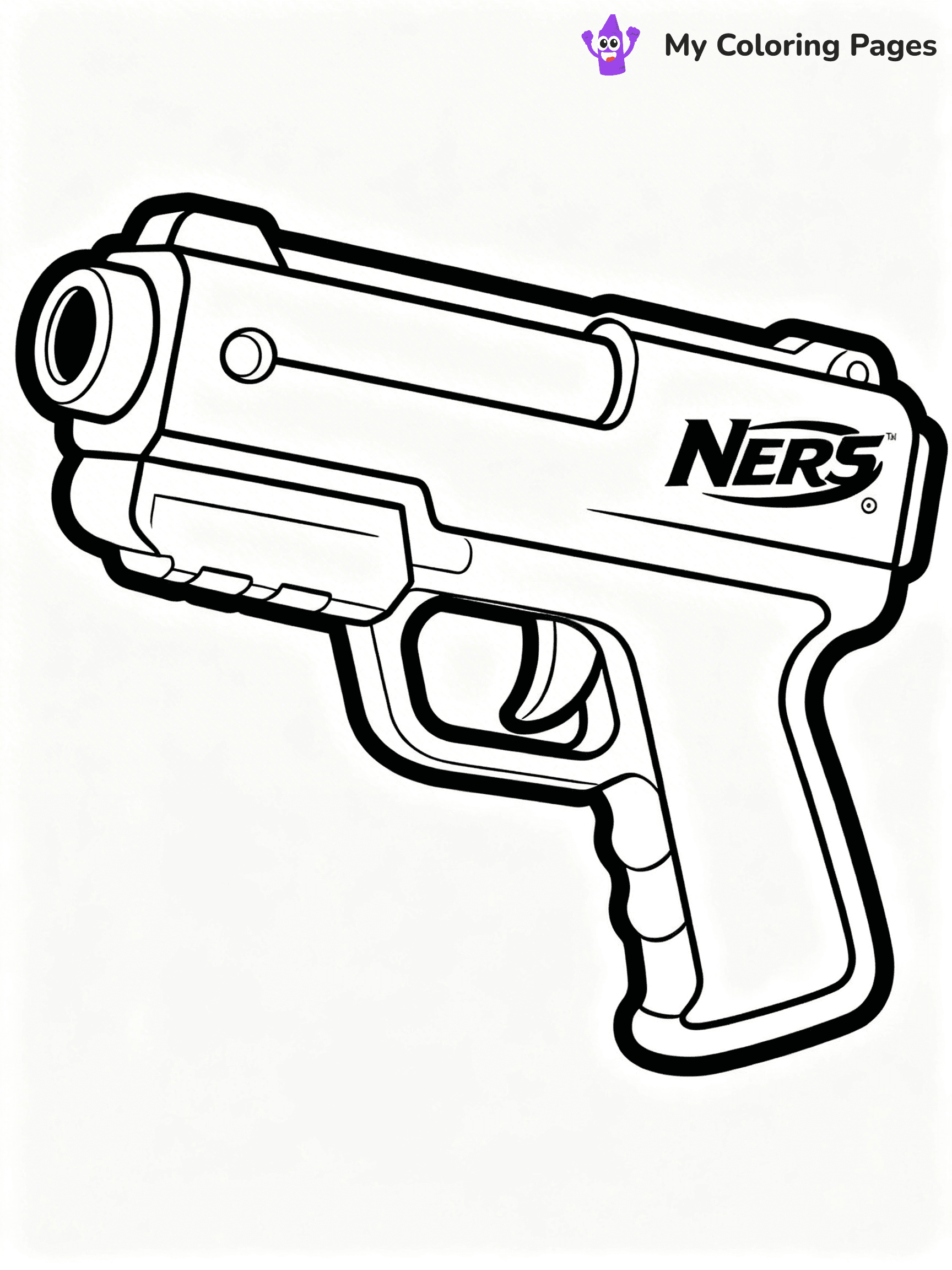 Nerf Gun Coloring Pages - 54