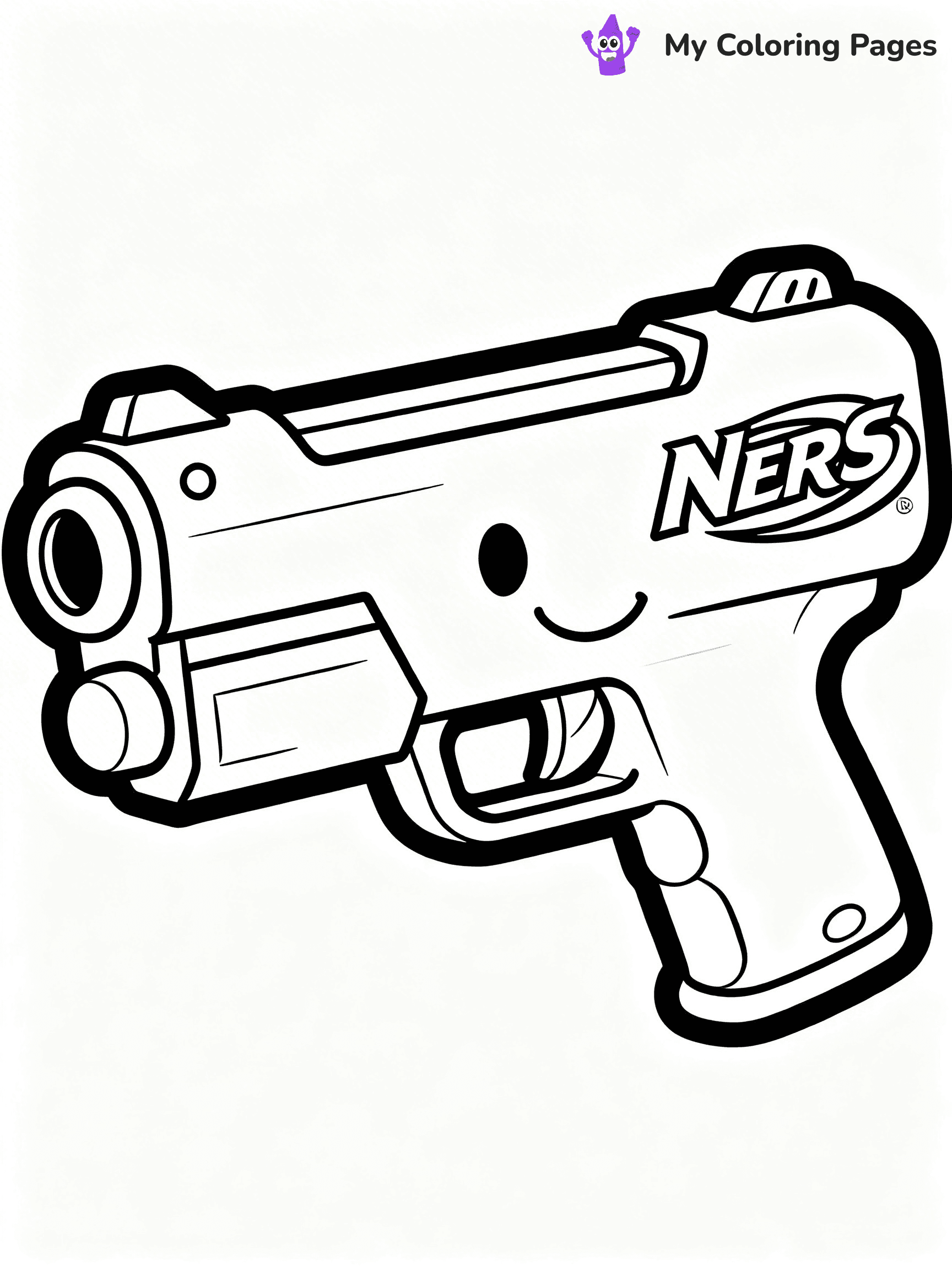 Nerf Gun Coloring Pages - 53