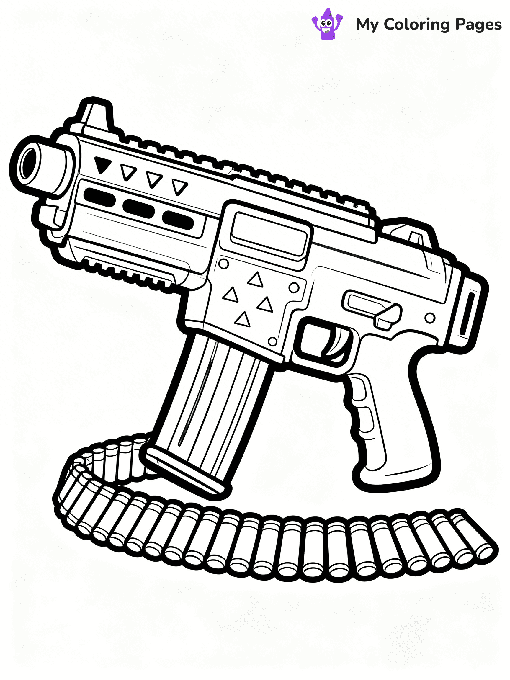 Nerf Gun Coloring Pages - 47