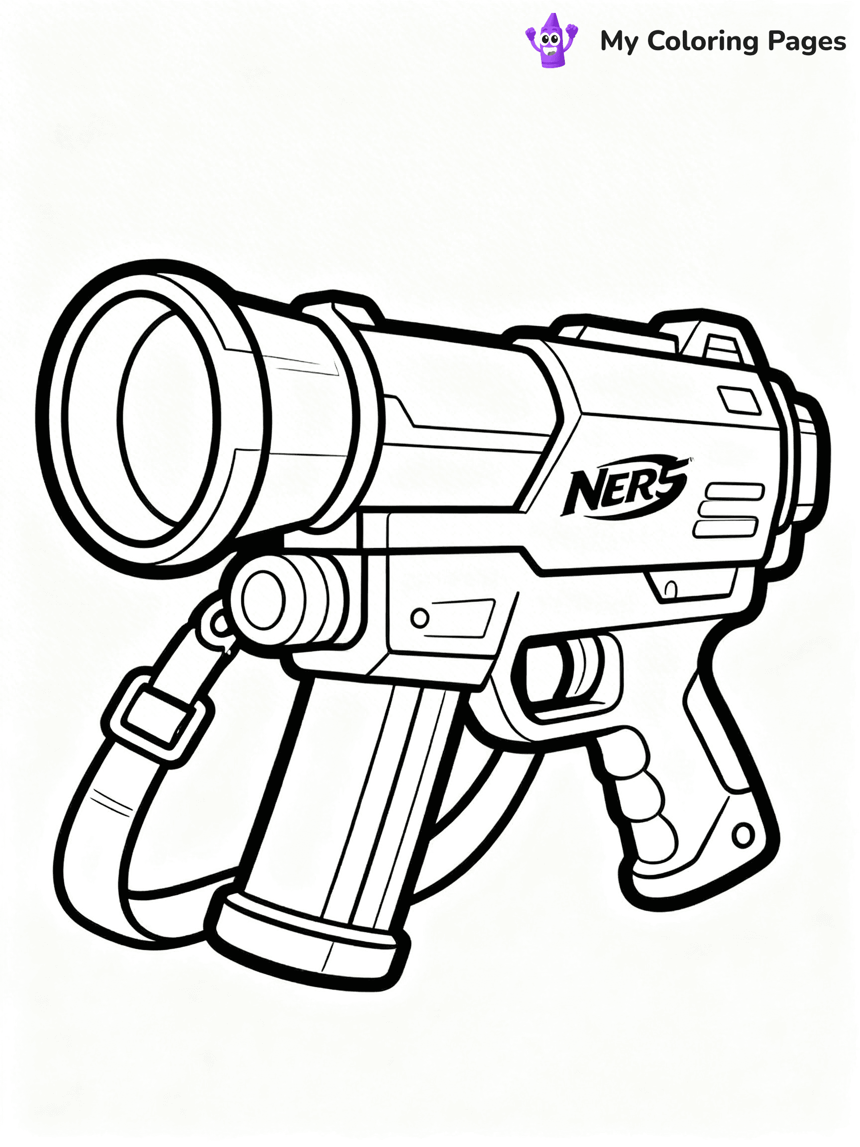 Nerf Gun Coloring Pages - 41