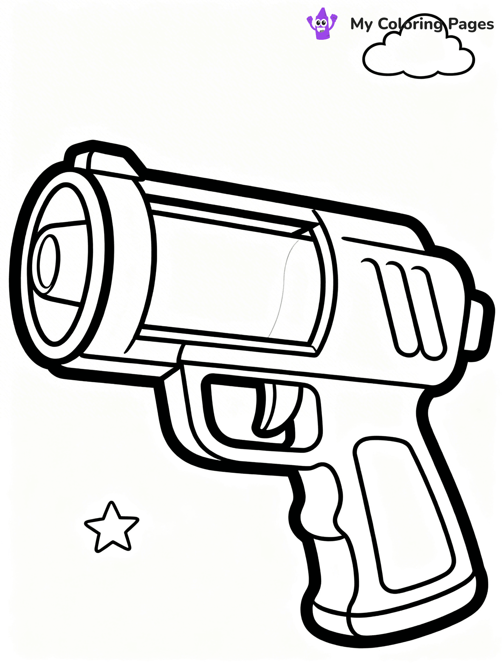 Nerf Gun Coloring Pages - 36