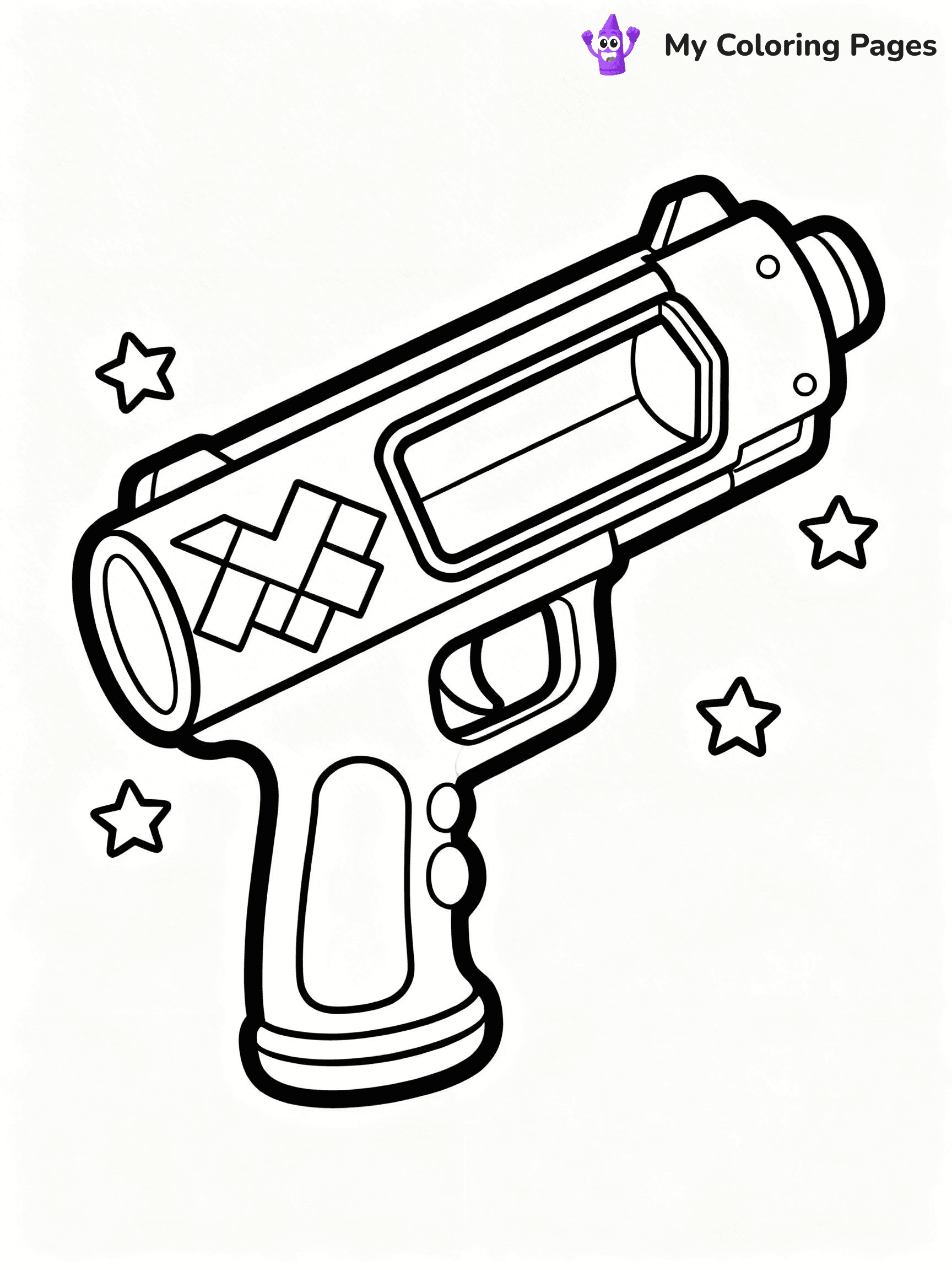 Nerf Gun Coloring Pages - 35