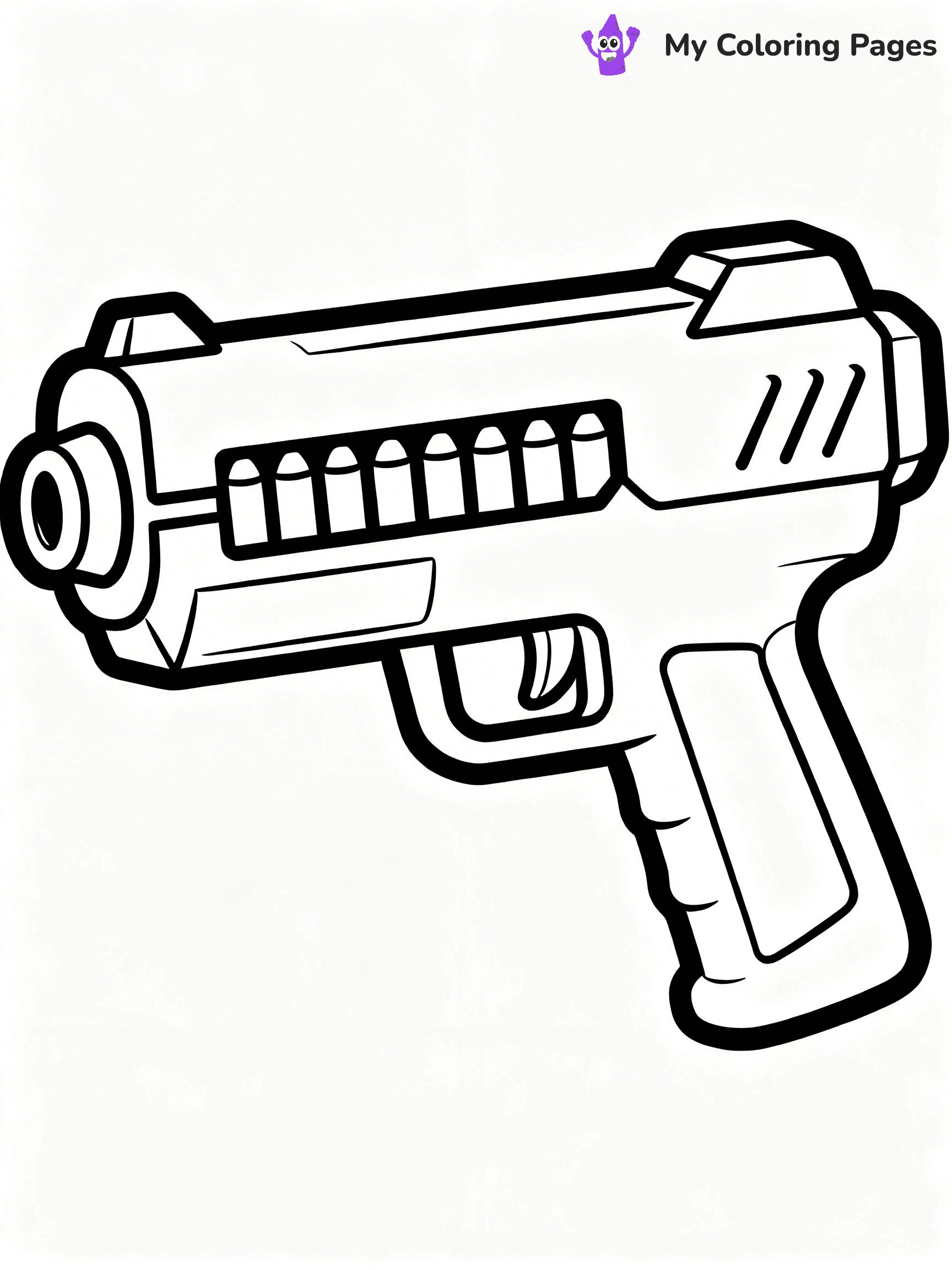 Nerf Gun Coloring Pages - 31