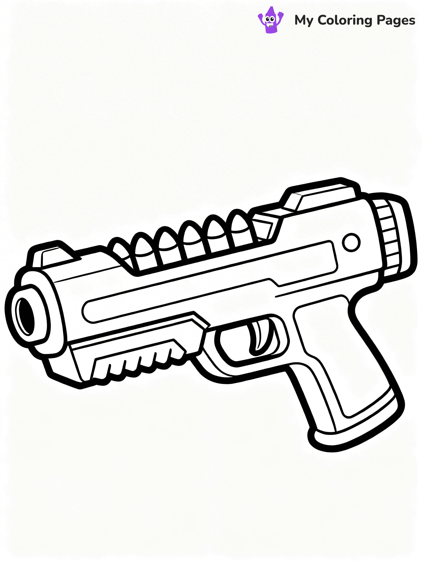 Nerf Gun Coloring Pages - 30