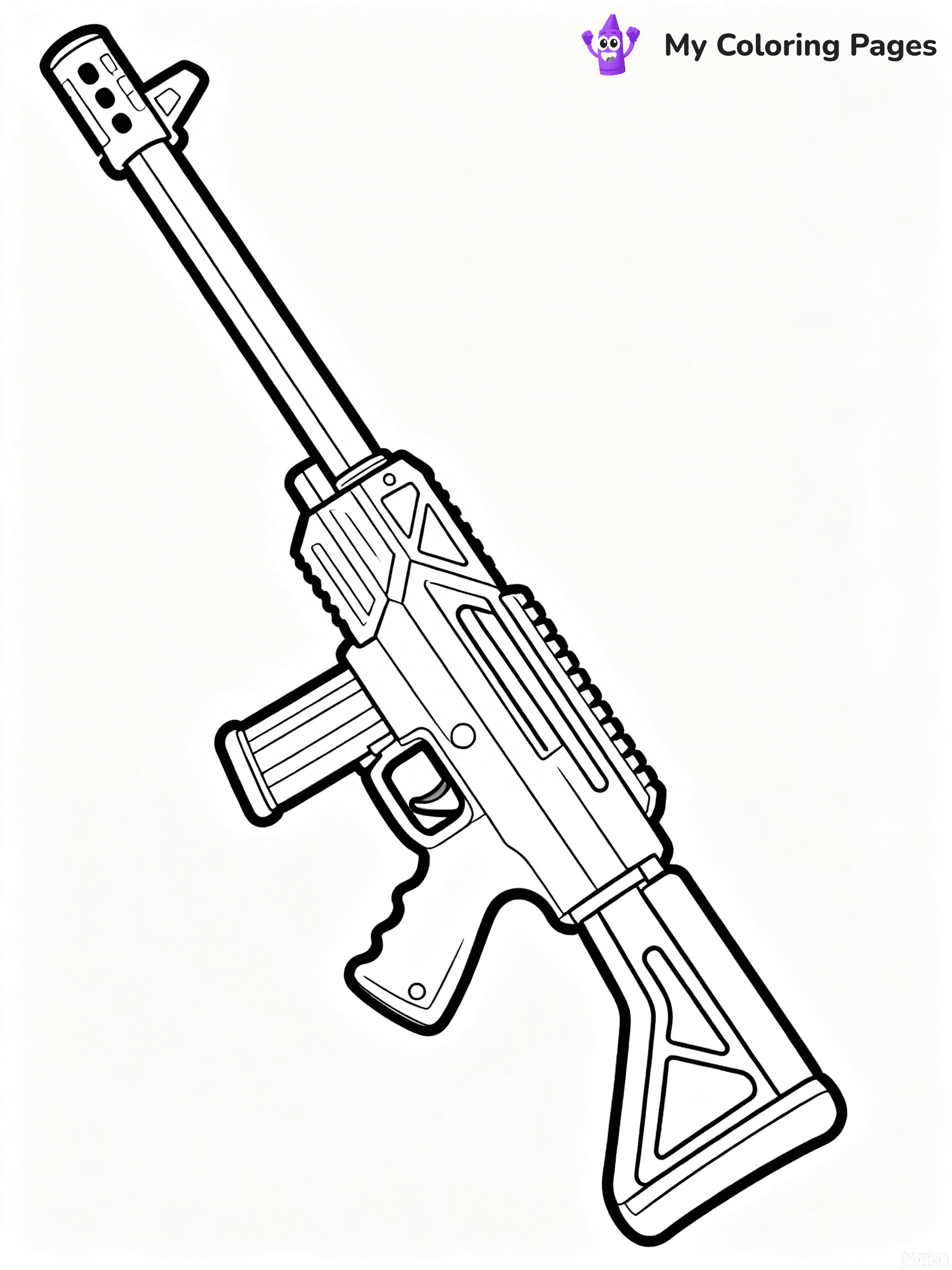 Nerf Gun Coloring Pages - 25