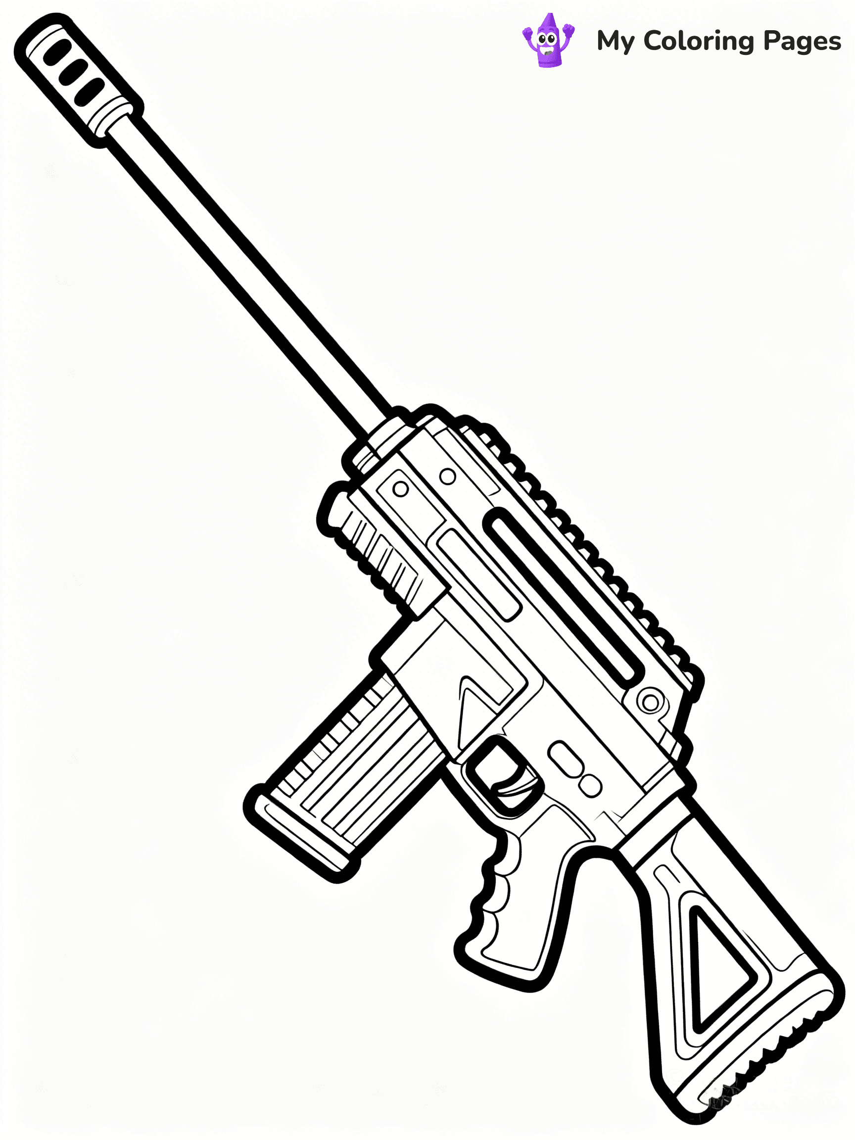 Nerf Gun Coloring Pages - 22