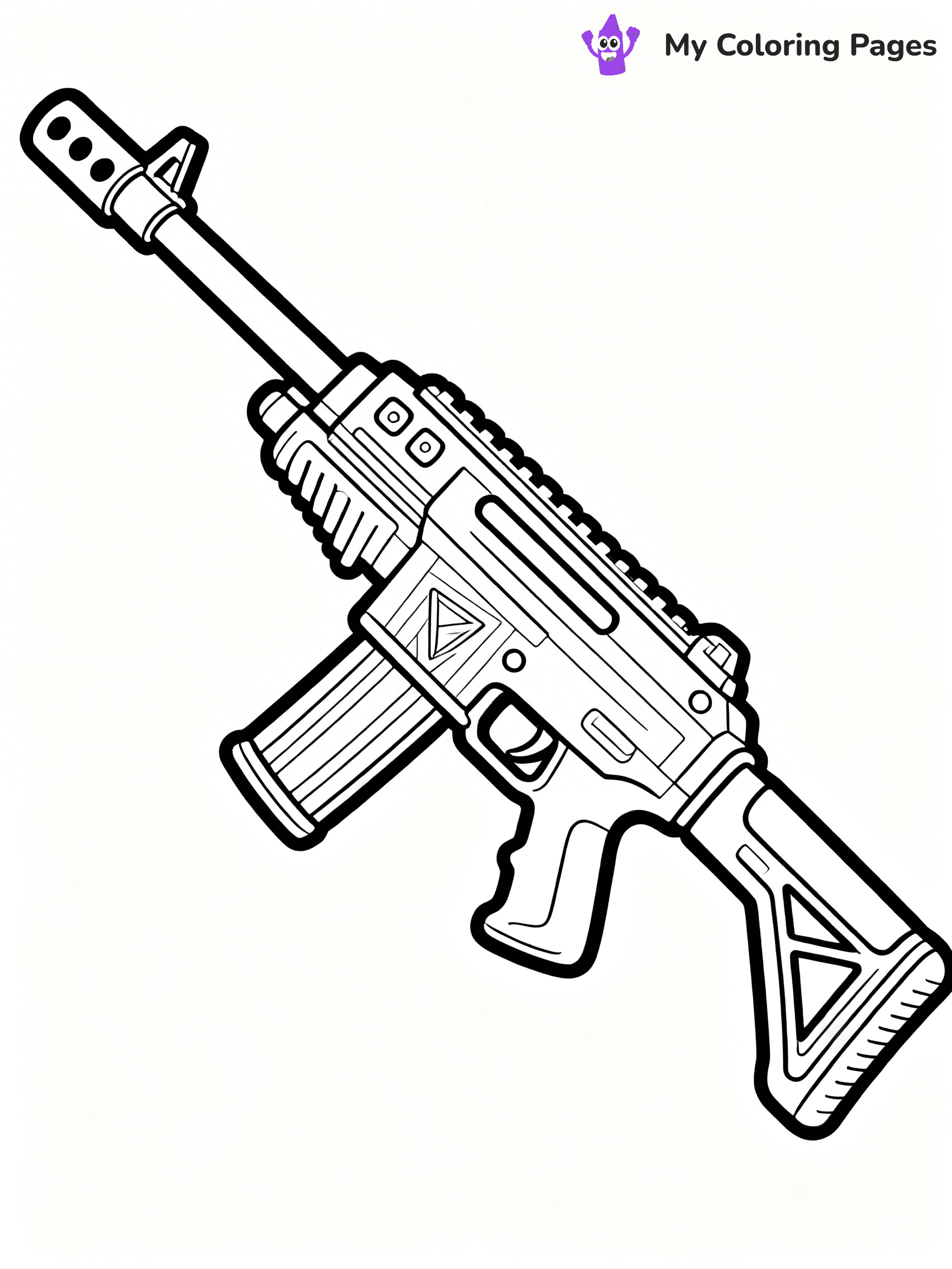 Nerf Gun Coloring Pages - 21