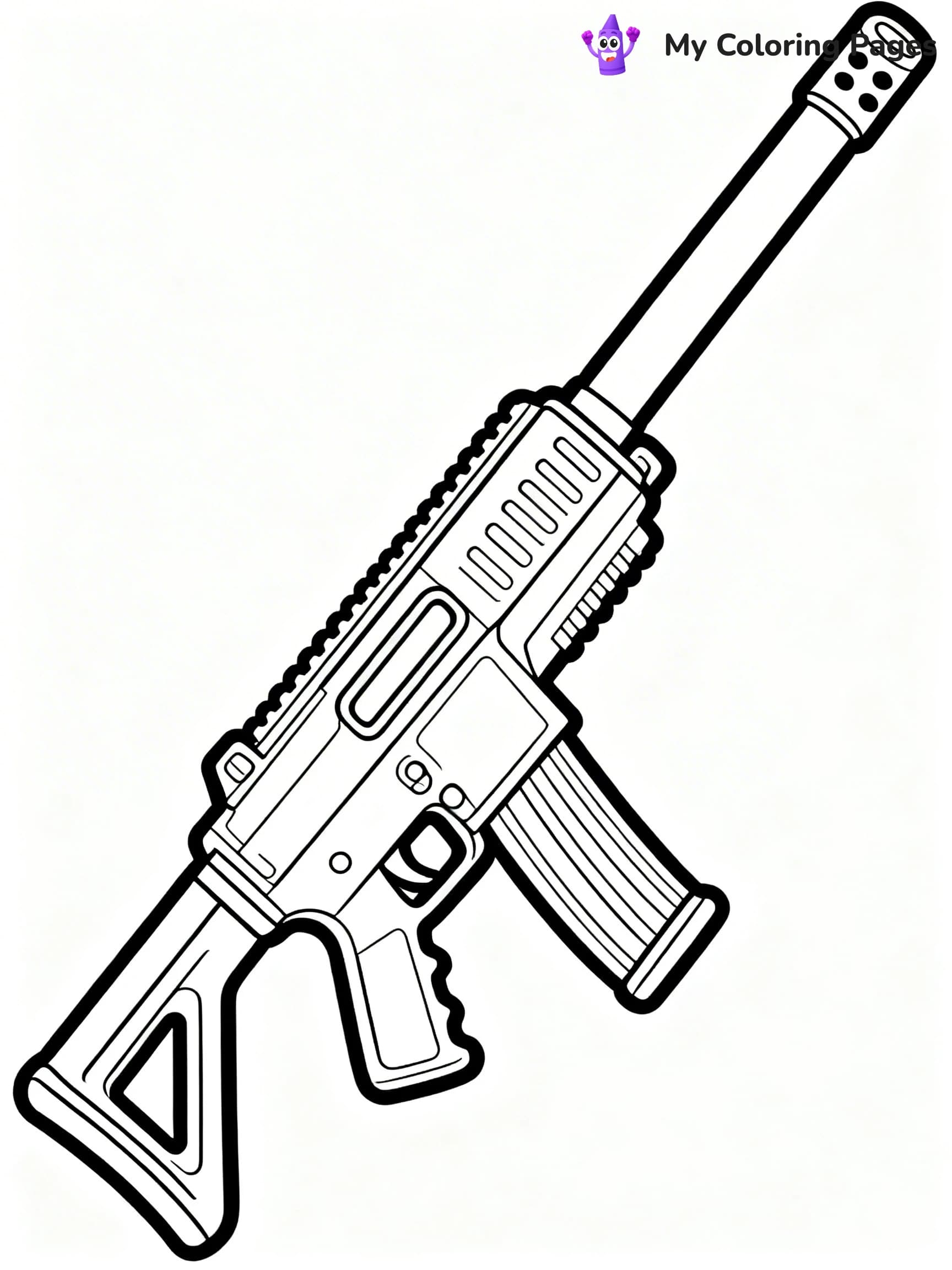 Nerf Gun Coloring Pages - 20