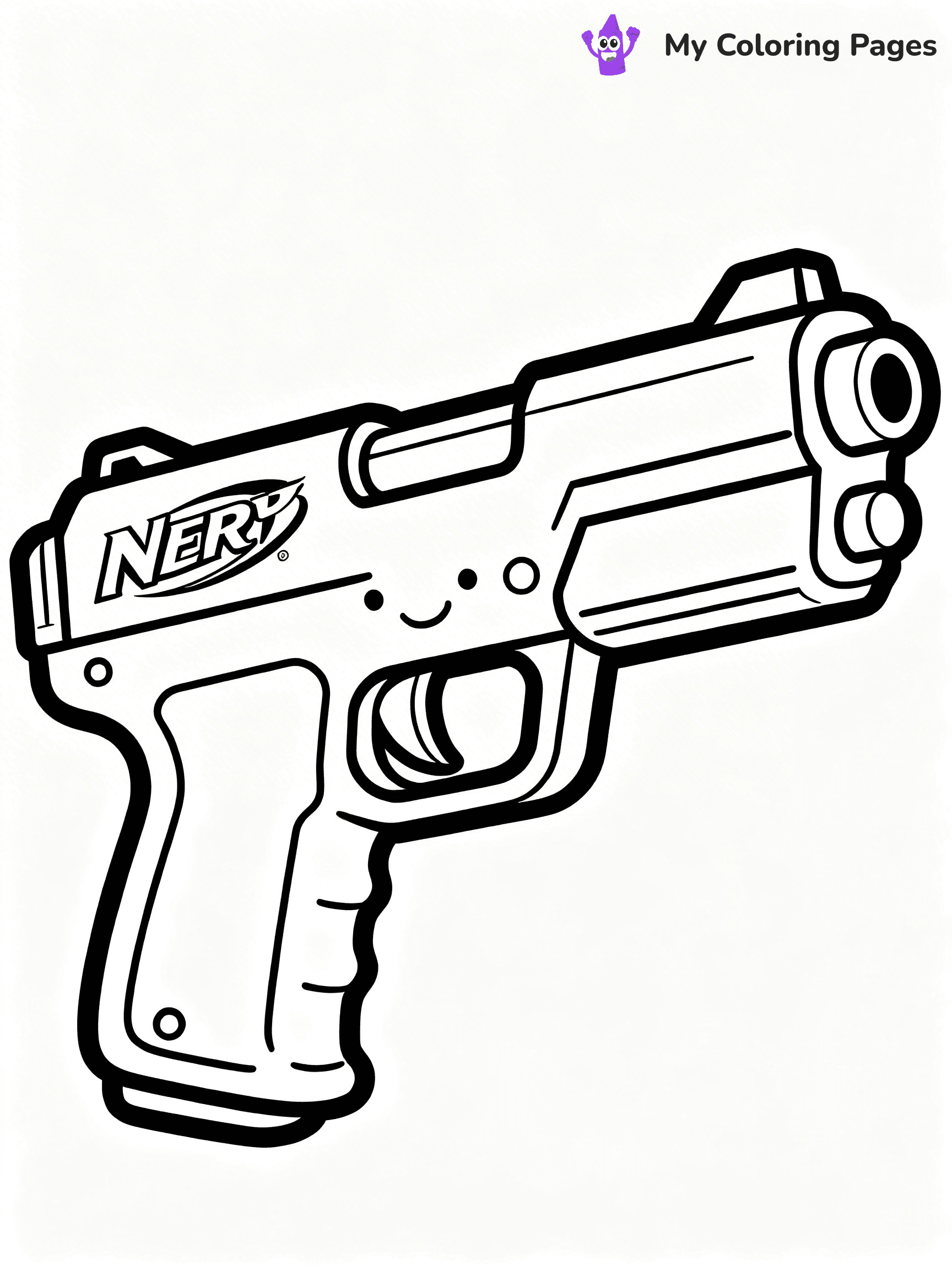 Nerf Gun Coloring Pages - 19