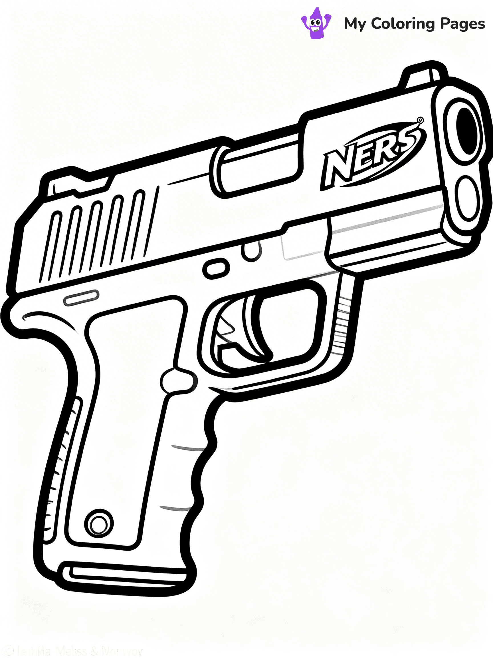 Nerf Gun Coloring Pages - 18