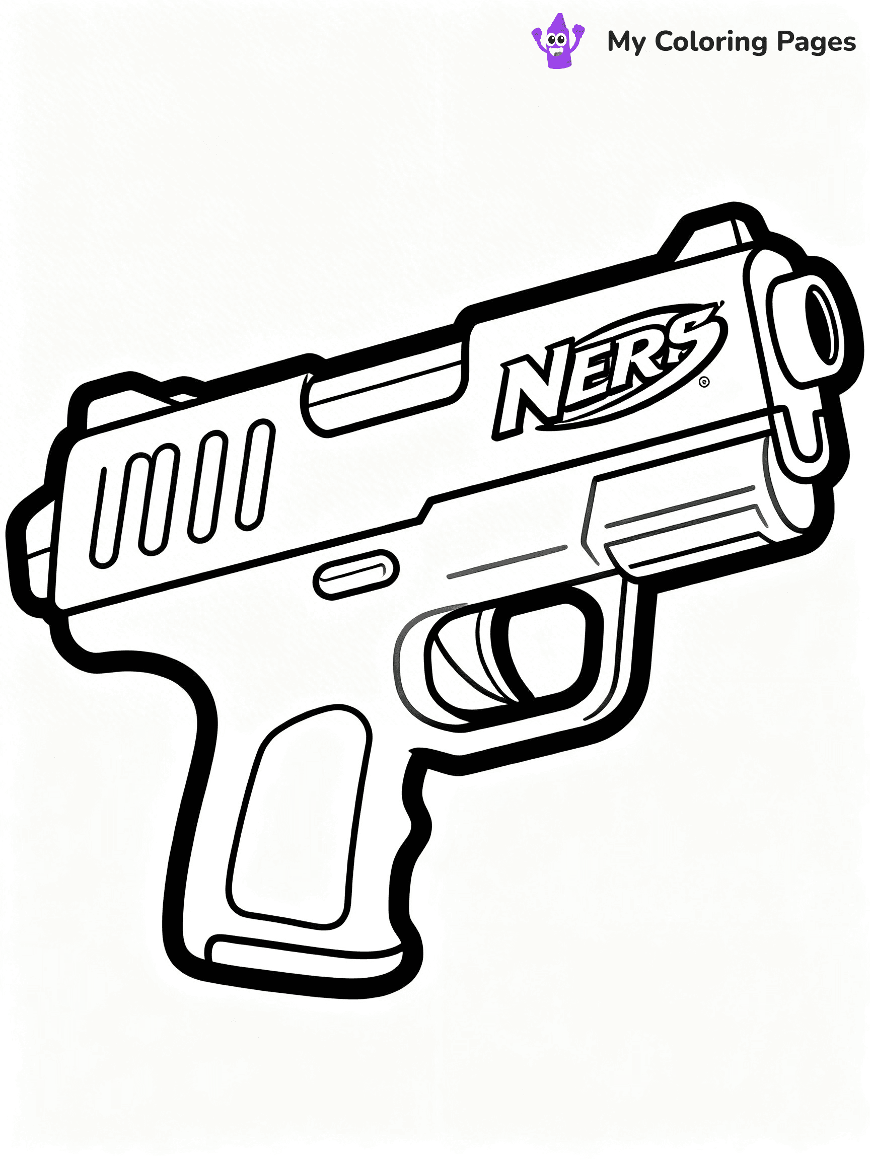 Nerf Gun Coloring Pages - 17