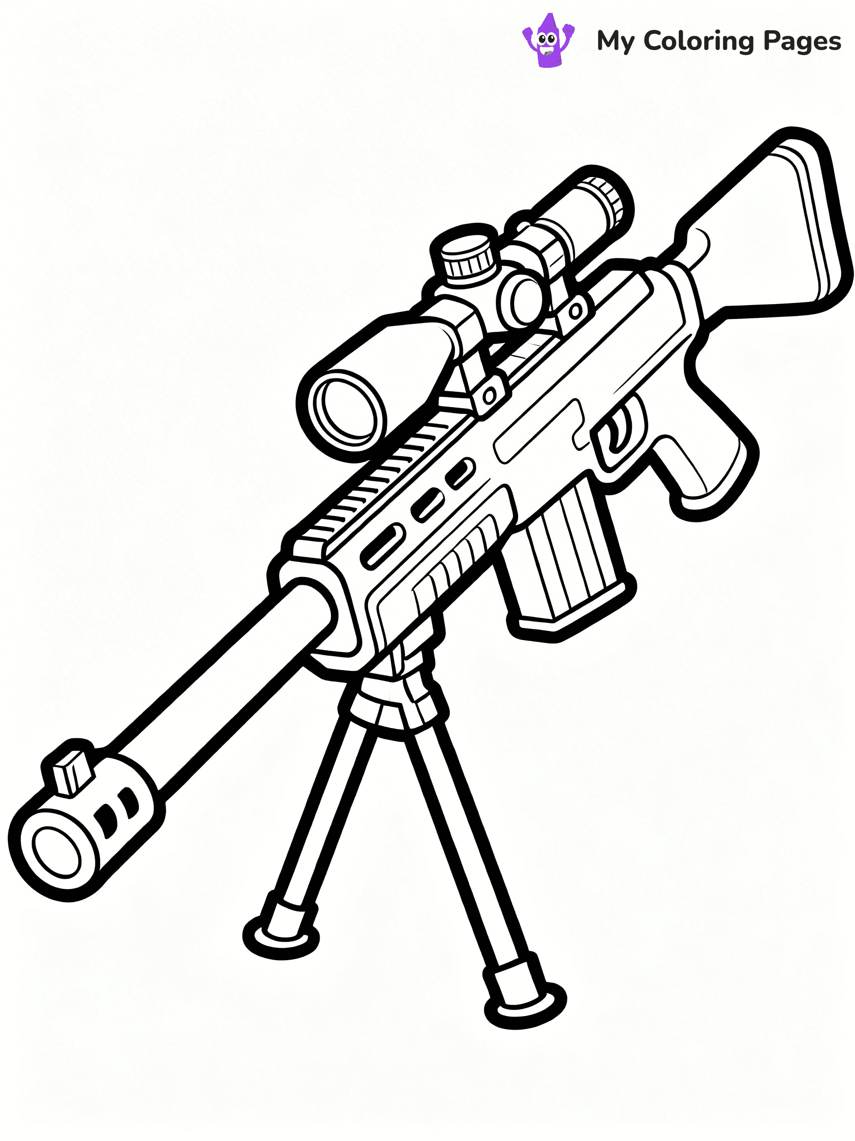 Nerf Gun Coloring Pages - 7