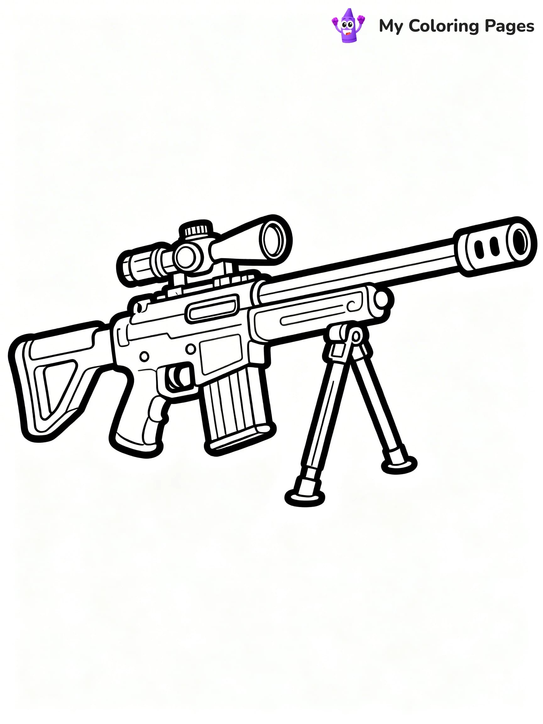 Nerf Gun Coloring Pages - 6