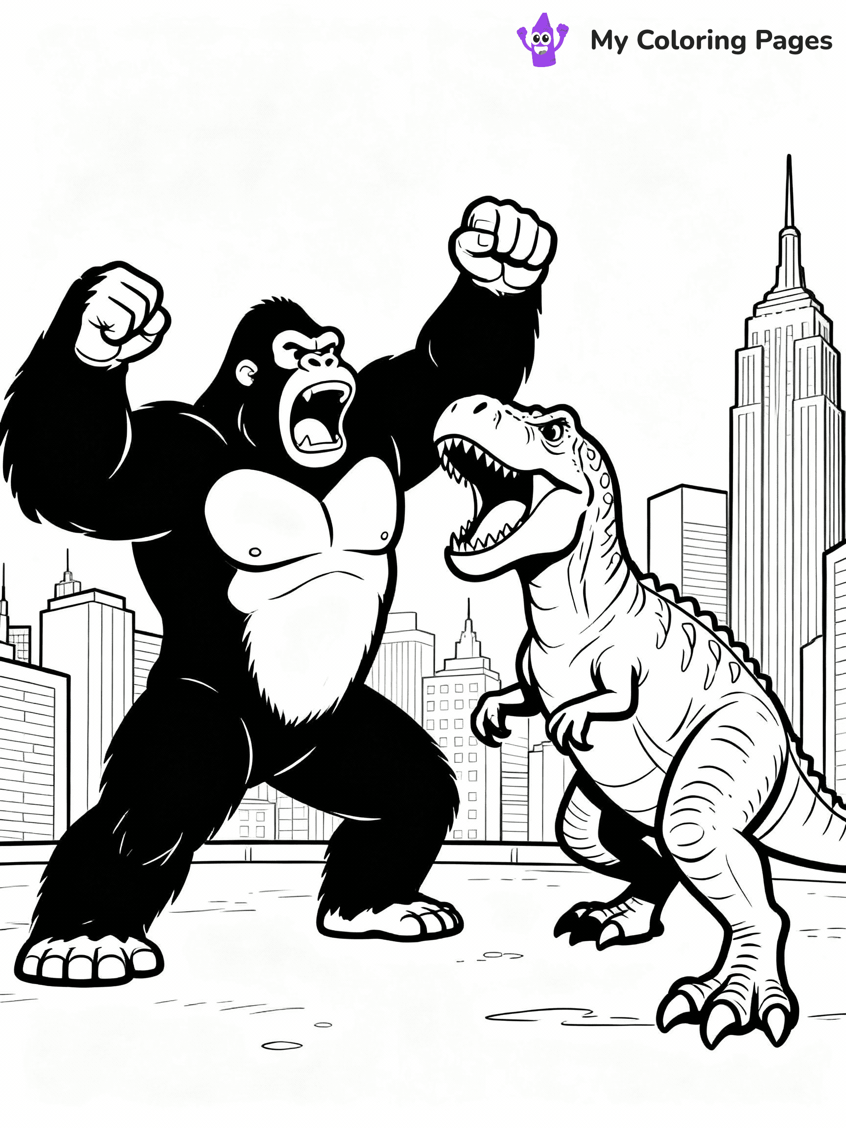 King Kong Coloring Pages - 25