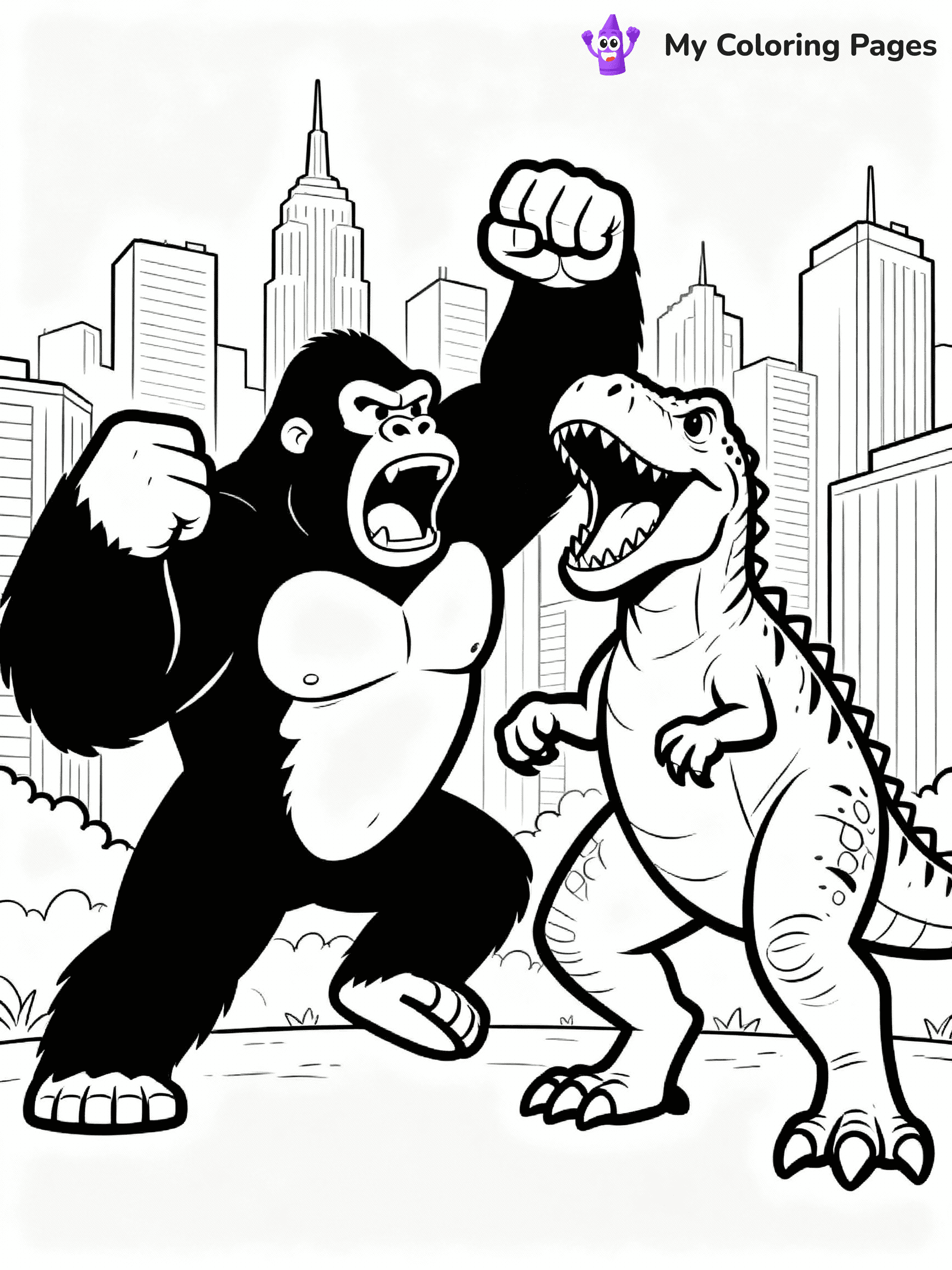 King Kong Coloring Pages - 23